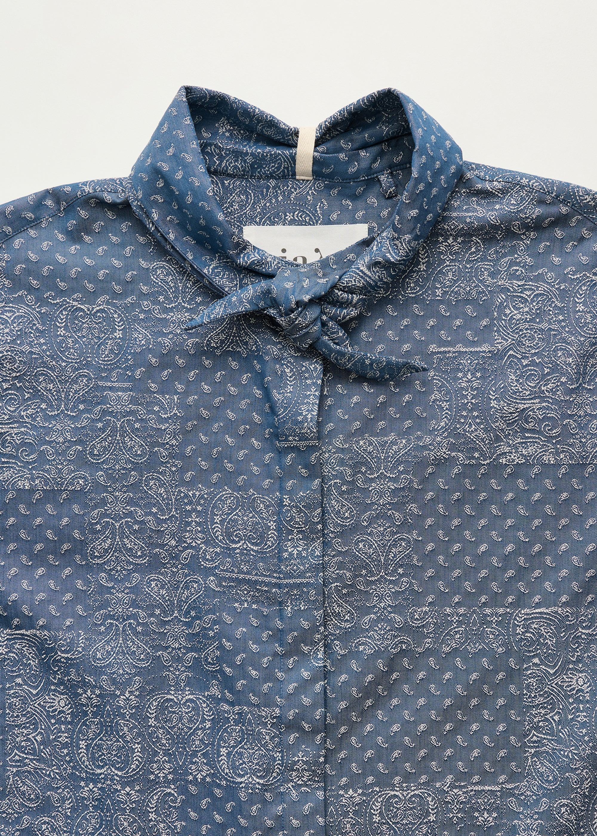 Aponi shirt jacquard | Bluebell Paisley Shirt Woven aiayu