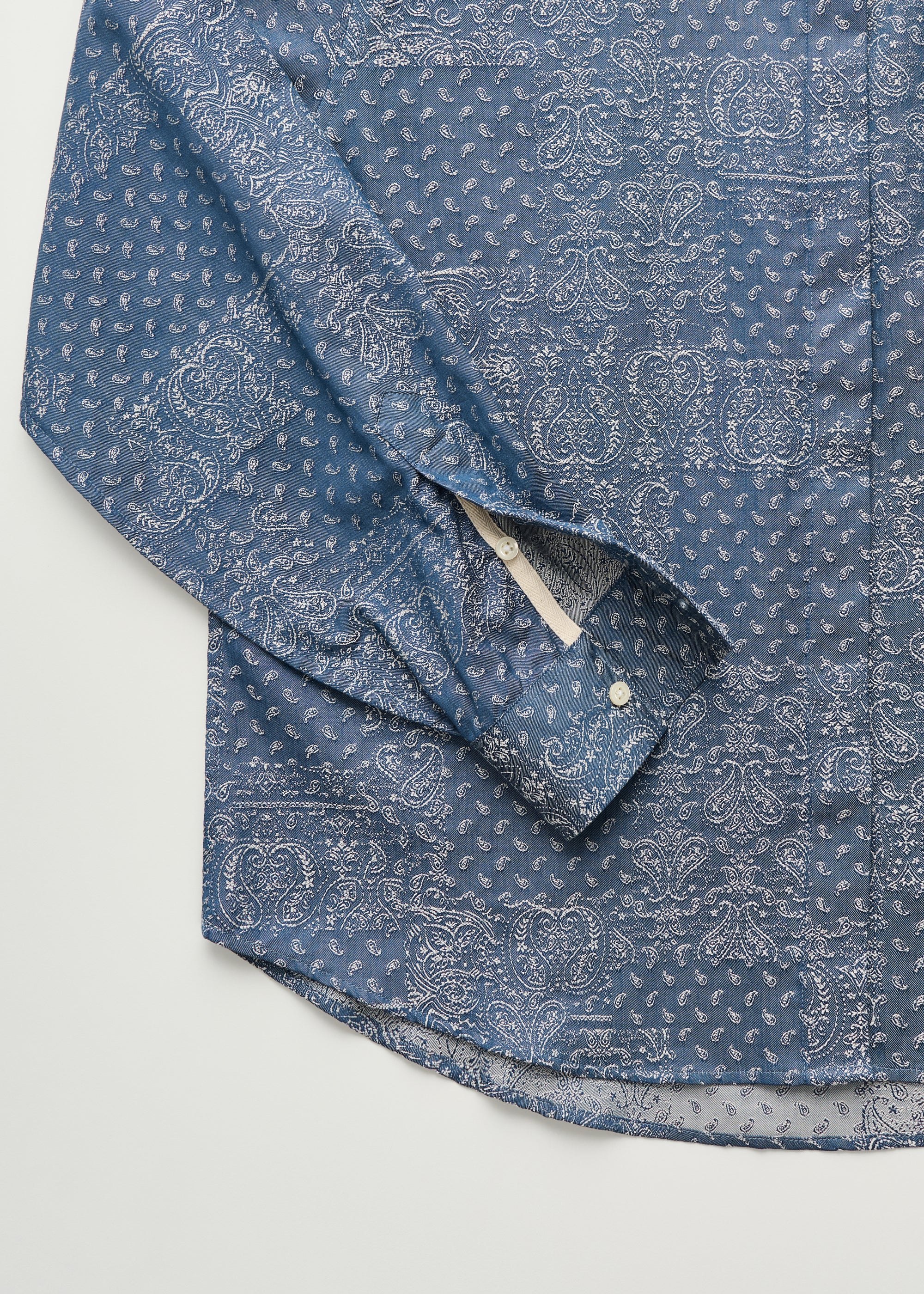Aponi shirt jacquard | Bluebell Paisley Shirt Woven aiayu