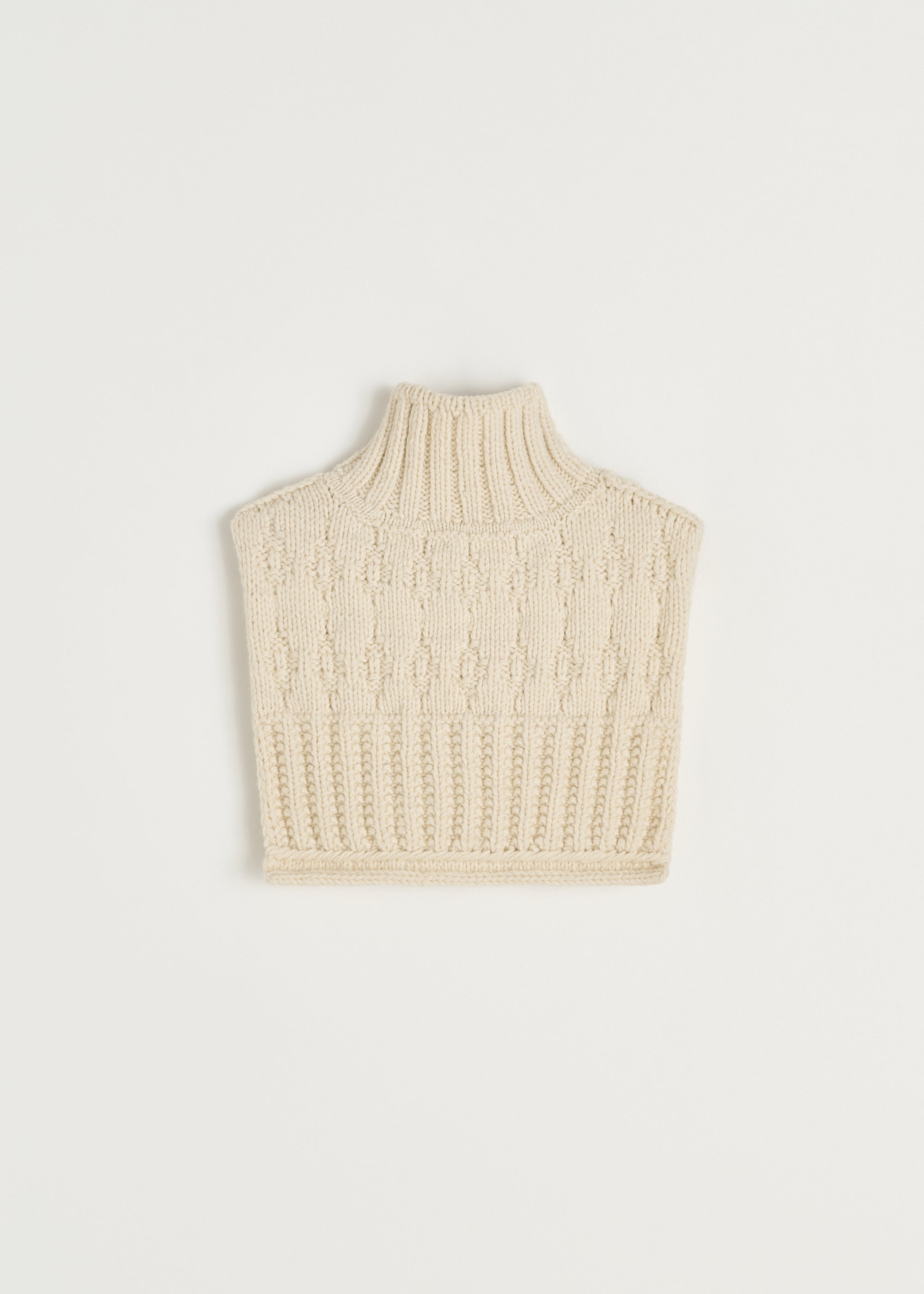 Asami neckwarmer – pure llama | Pure Ecru Scarf aiayu