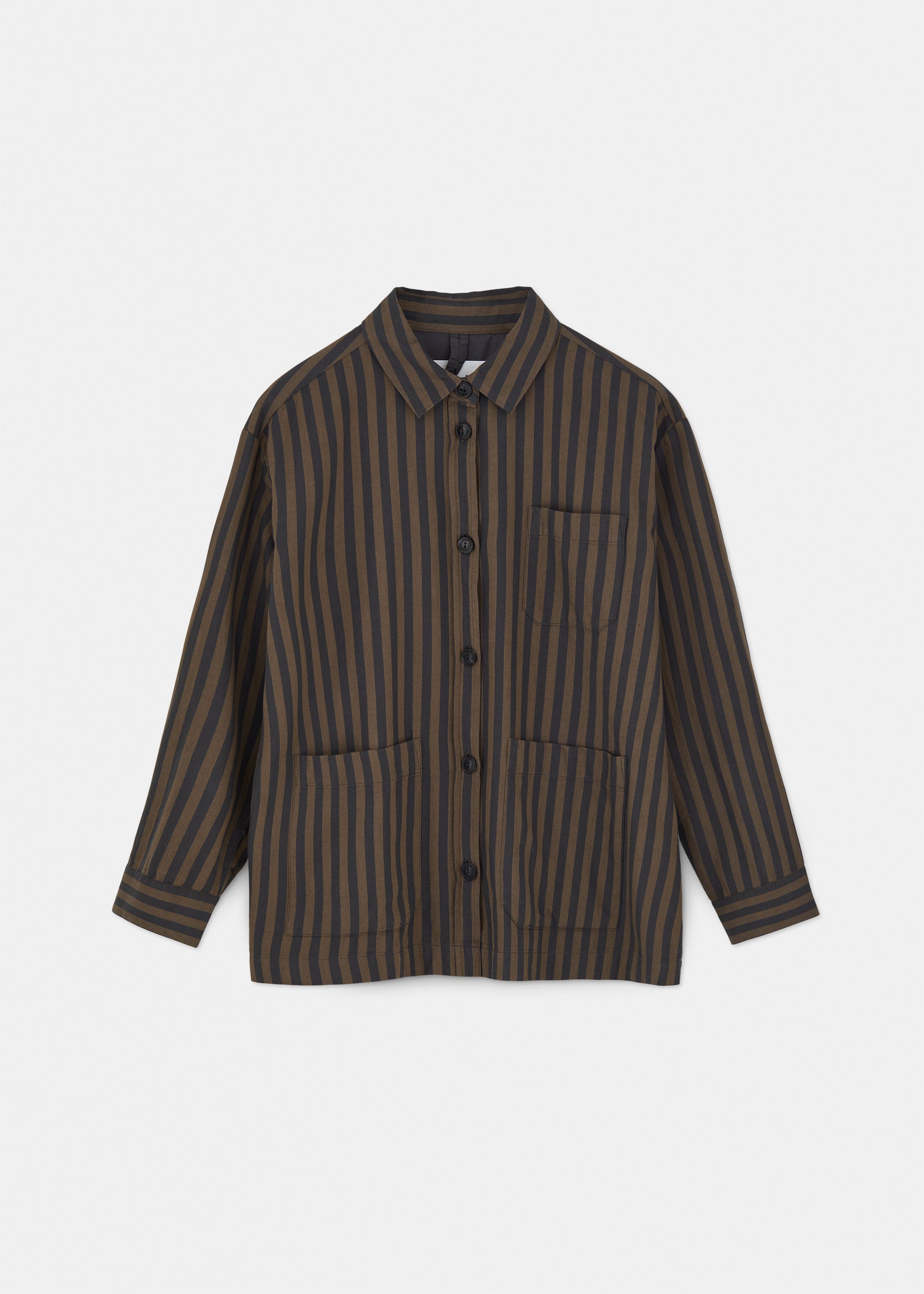 Ashly shirt rigato | Mix Redwood