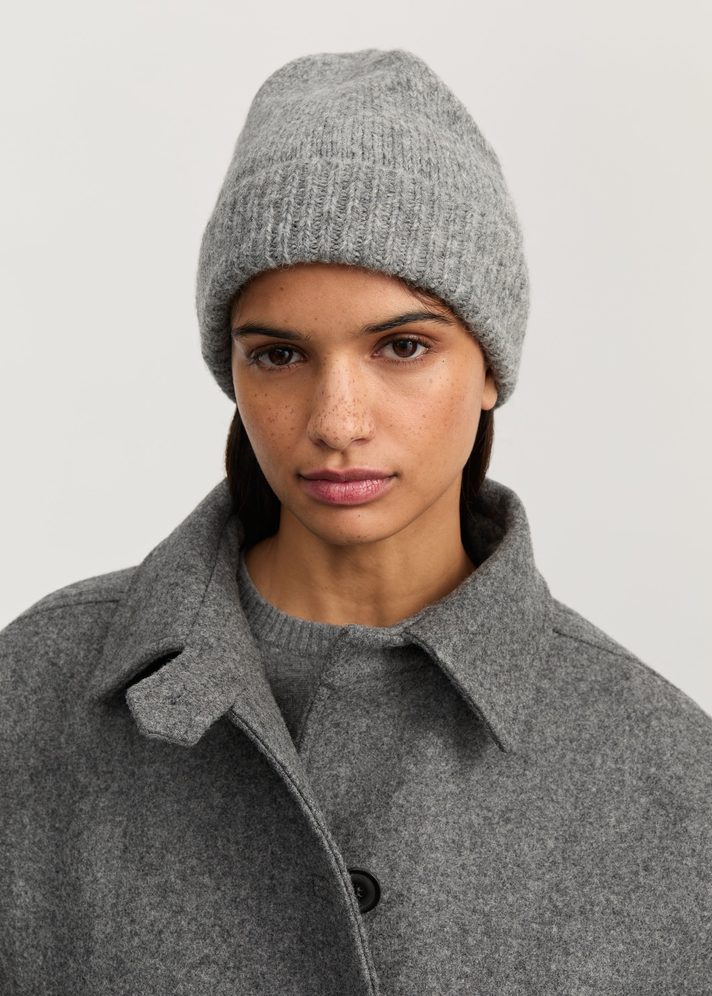 Baby beanie – llama | Pure Light Grey Hat aiayu