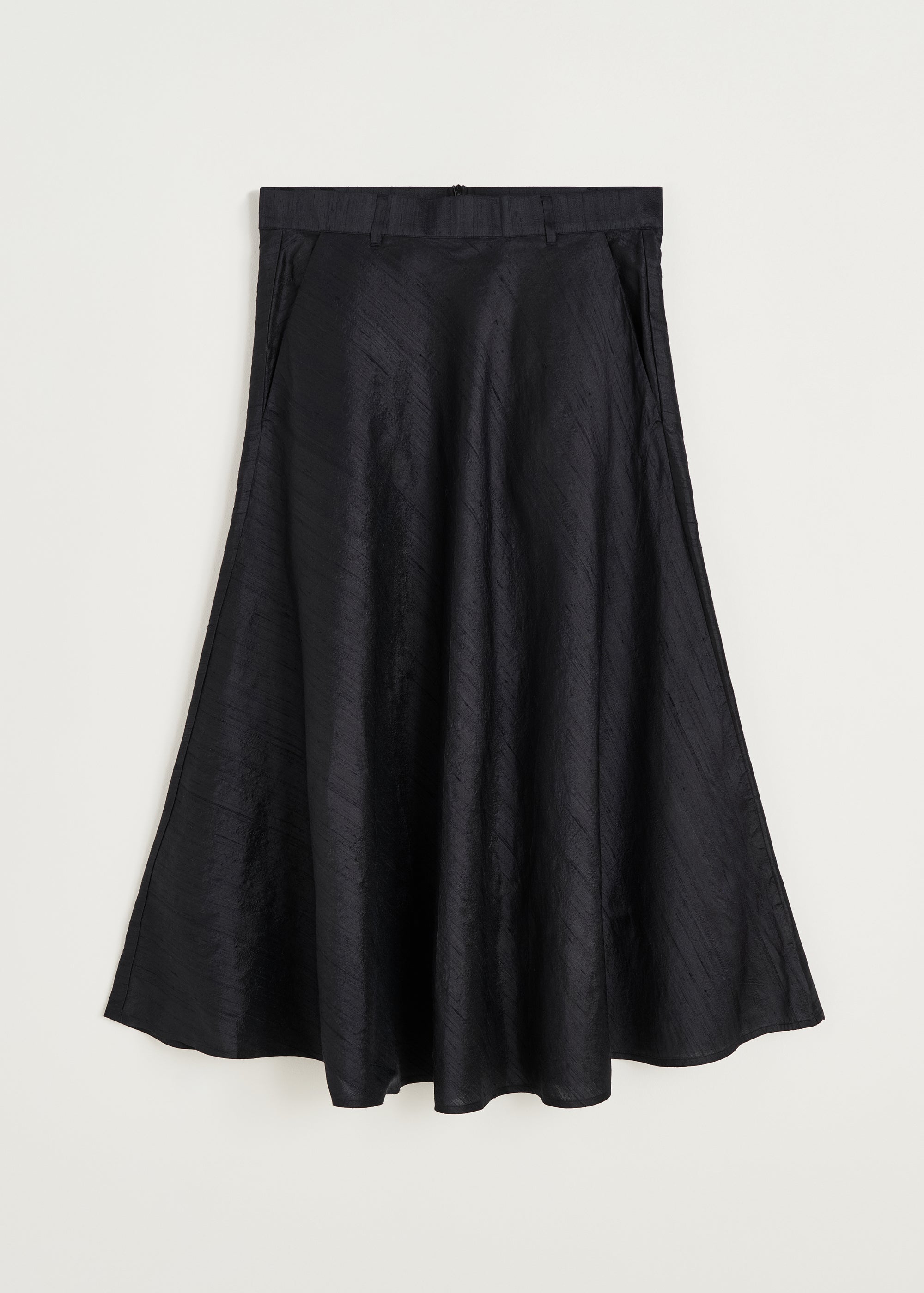 Bea skirt silk | Black navy Skirt aiayu