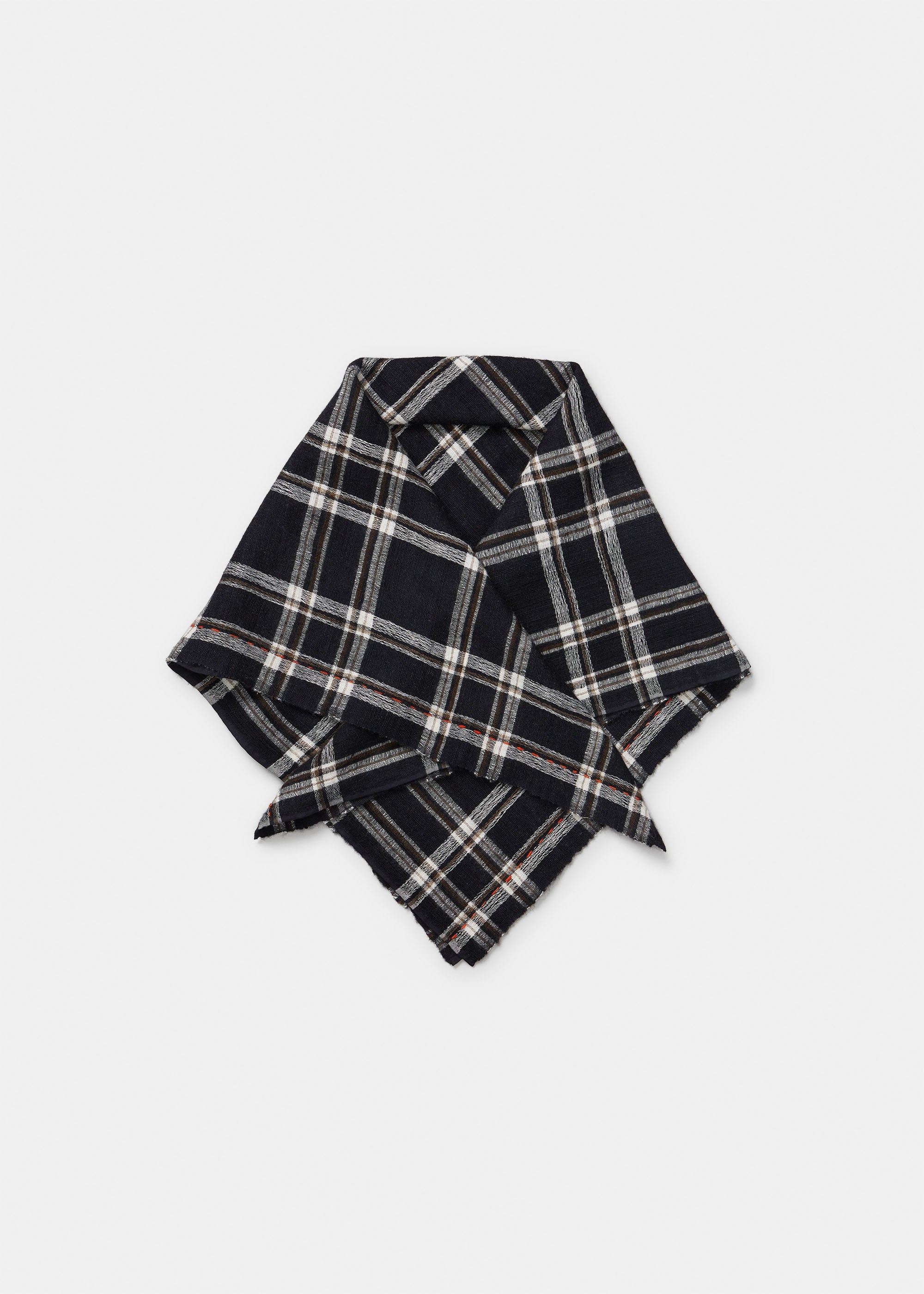 Campbell cashmere silk scarf | Mix Black