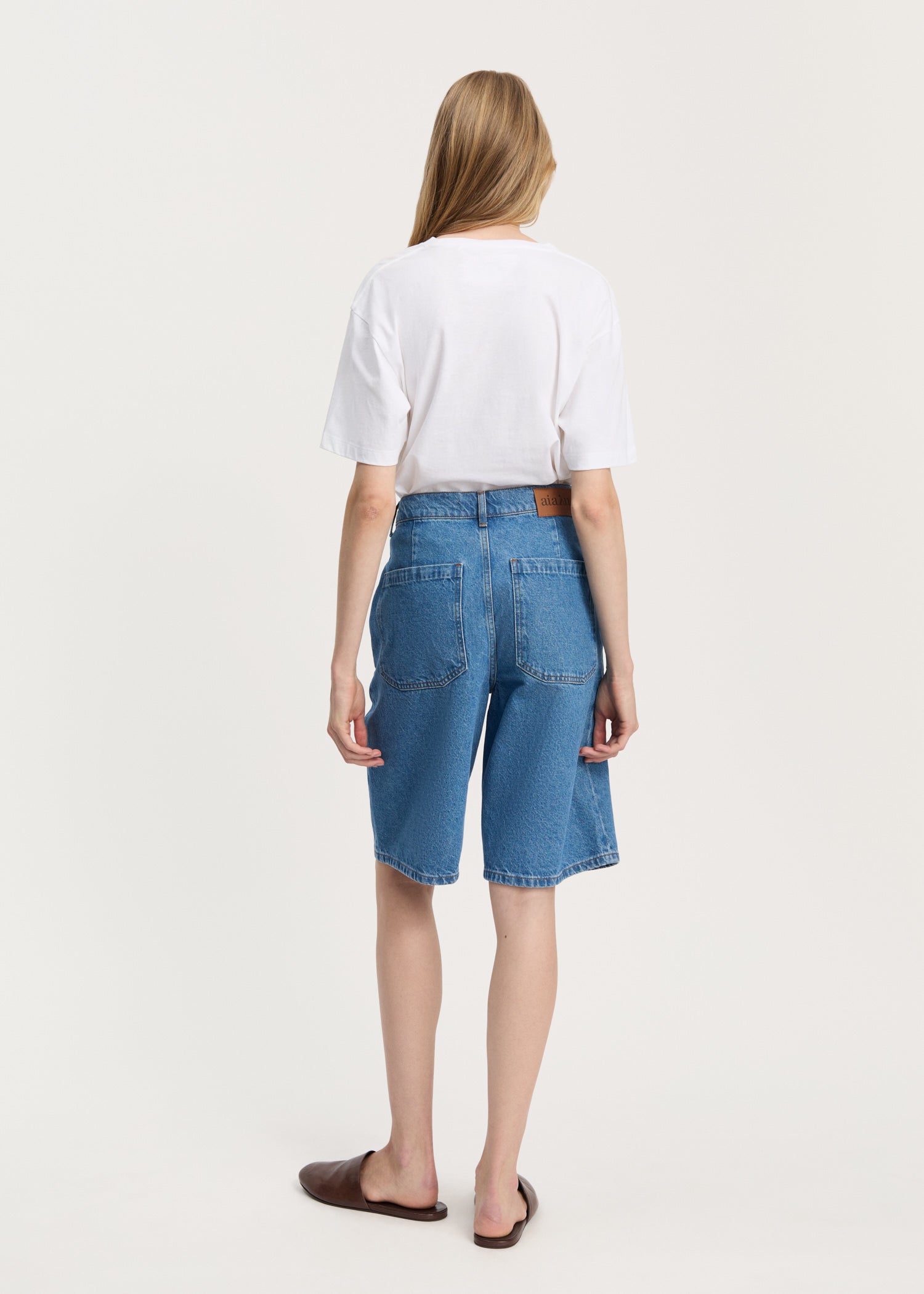 Carlo denim shorts | Clear Blue Shorts aiayu