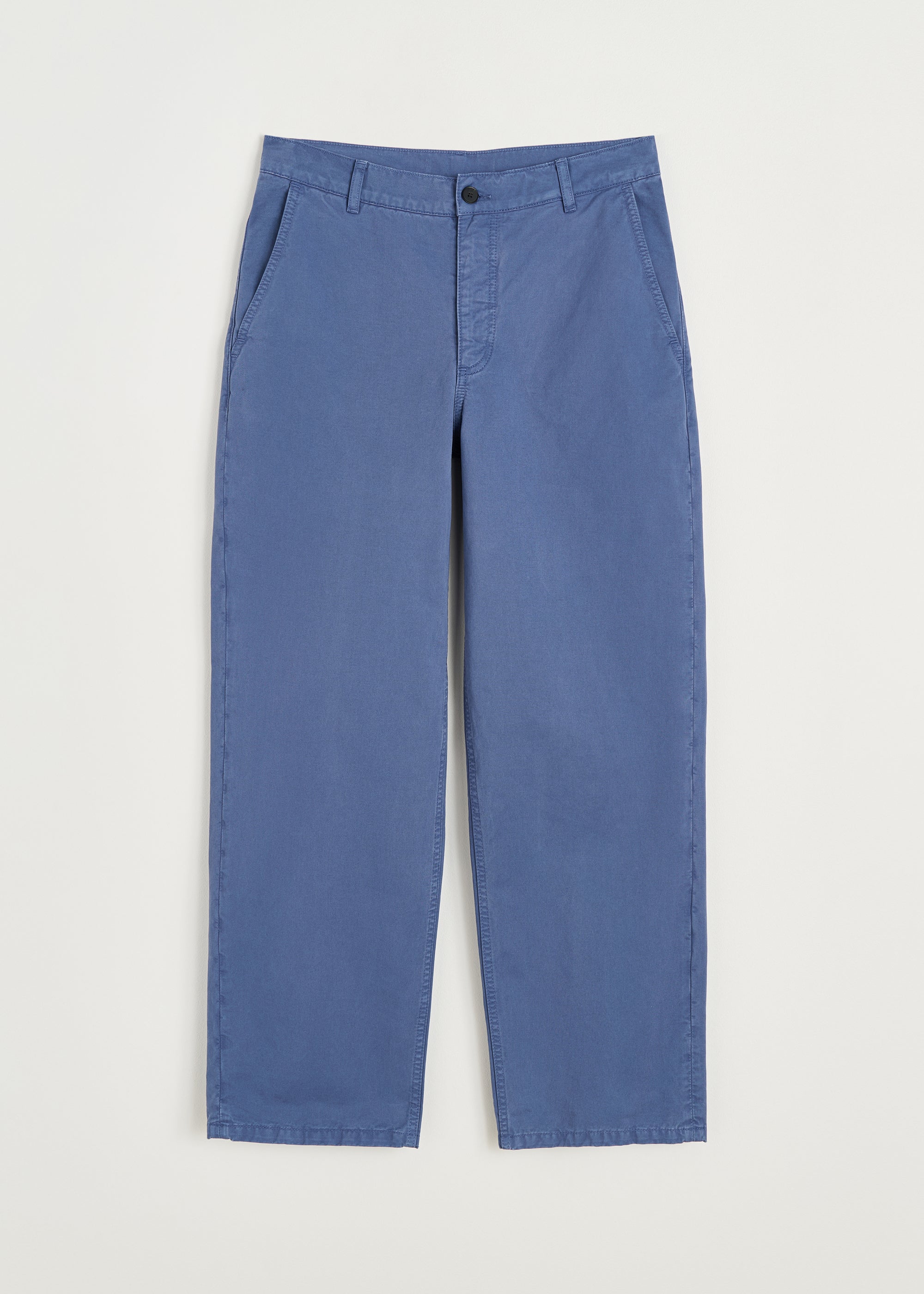 Carlo midwaist wide cotton | Washed French Blue Pants aiayu