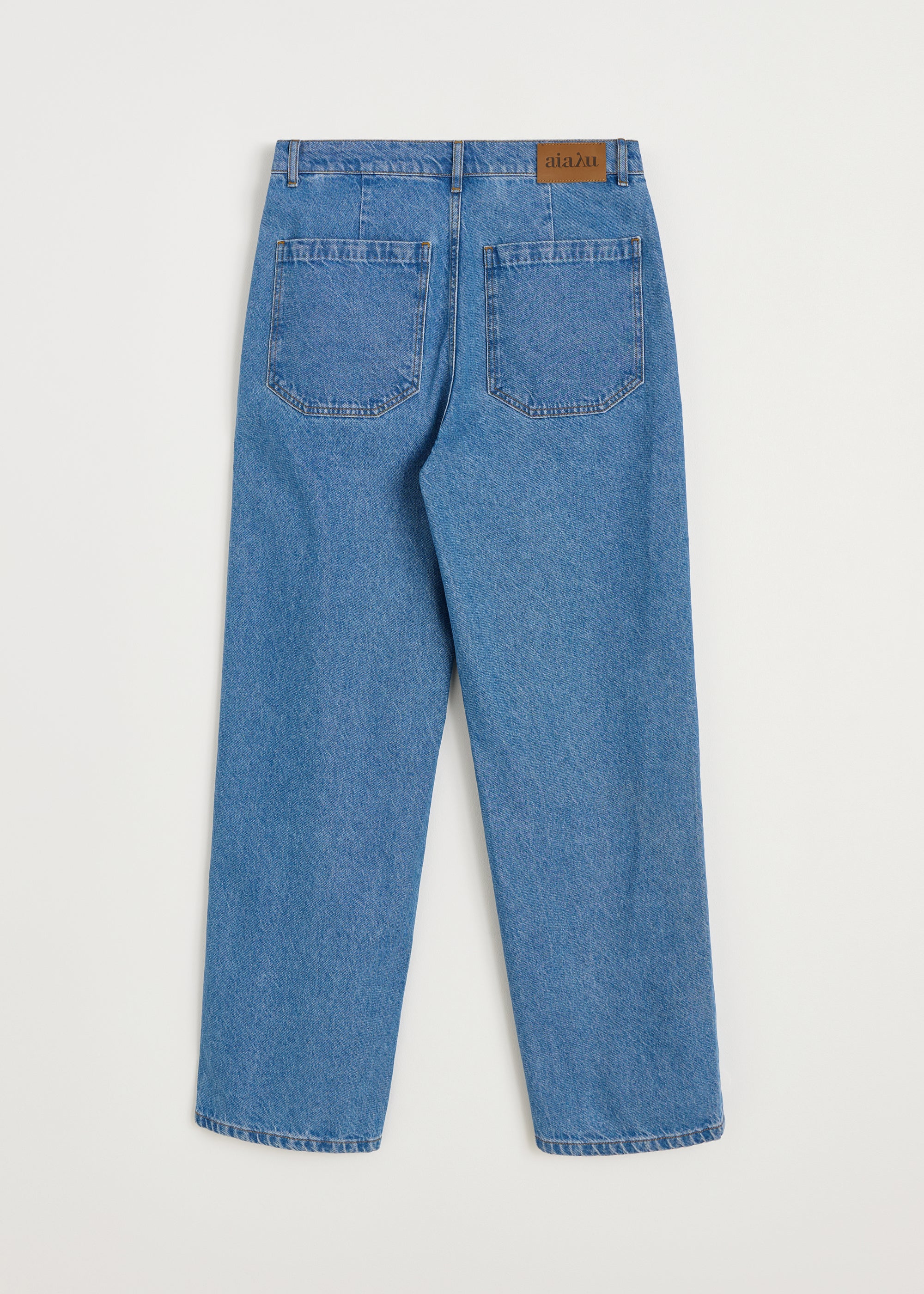 Carlo midwaist wide jeans | Clear Blue Jeans aiayu