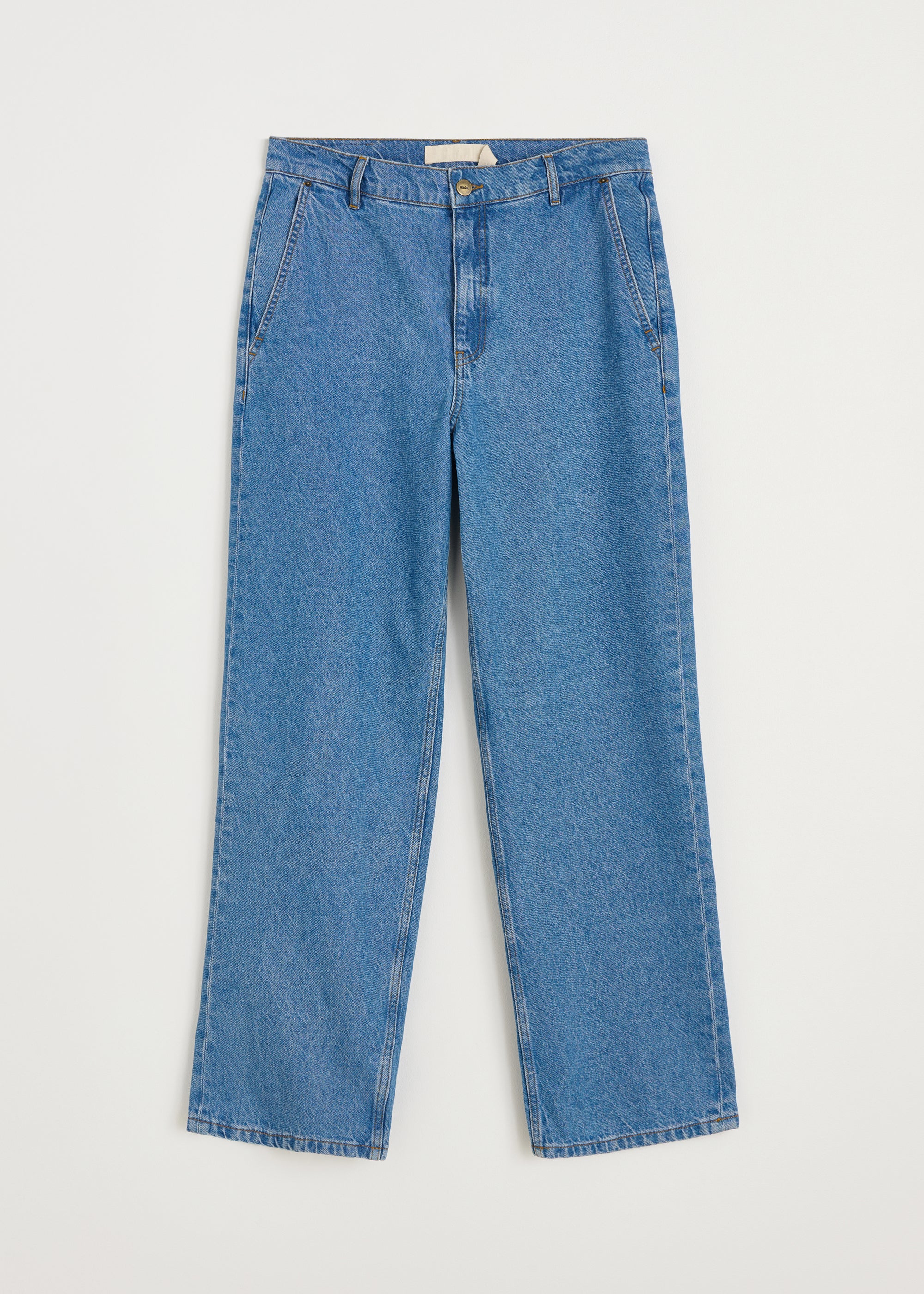 Carlo midwaist wide jeans | Clear Blue Jeans aiayu