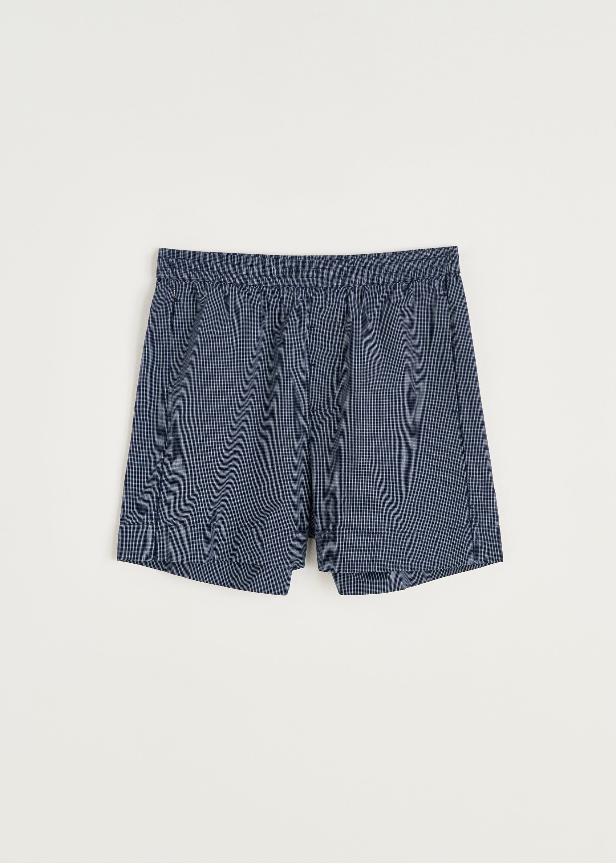 Casual shorts check | Navy Check Shorts aiayu