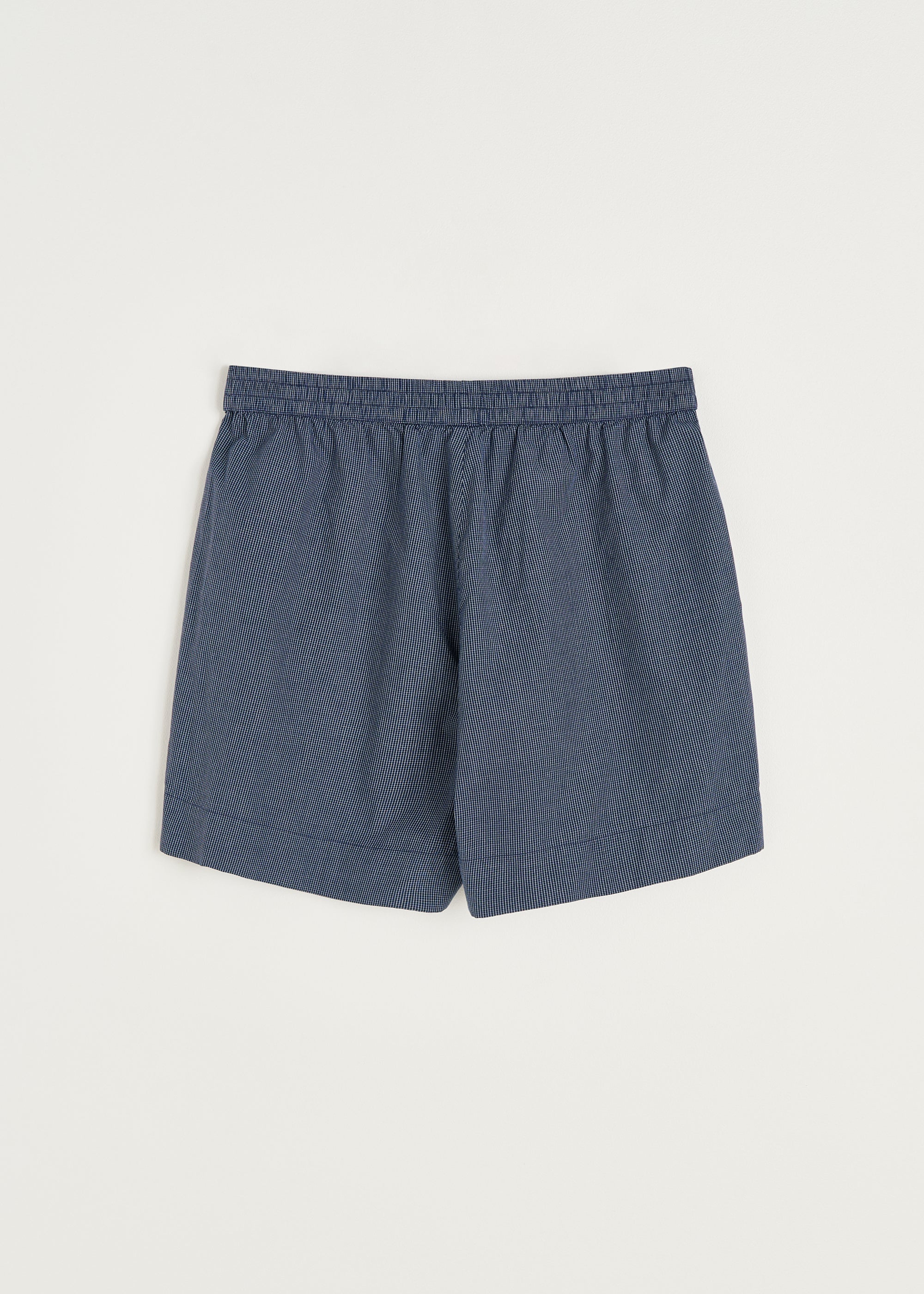 Casual shorts check | Navy Check Shorts aiayu