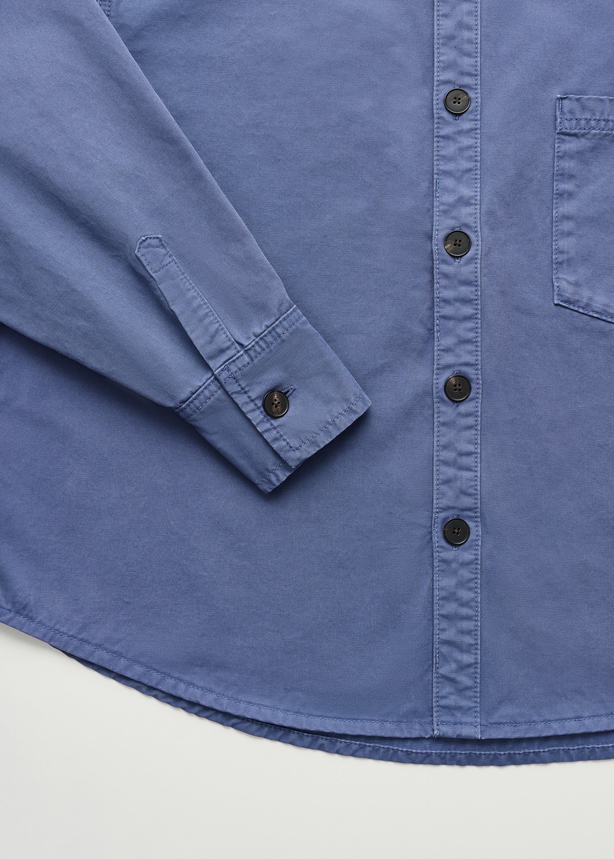 Casy shirt cotton | Washed French Blue Shirt Woven aiayu