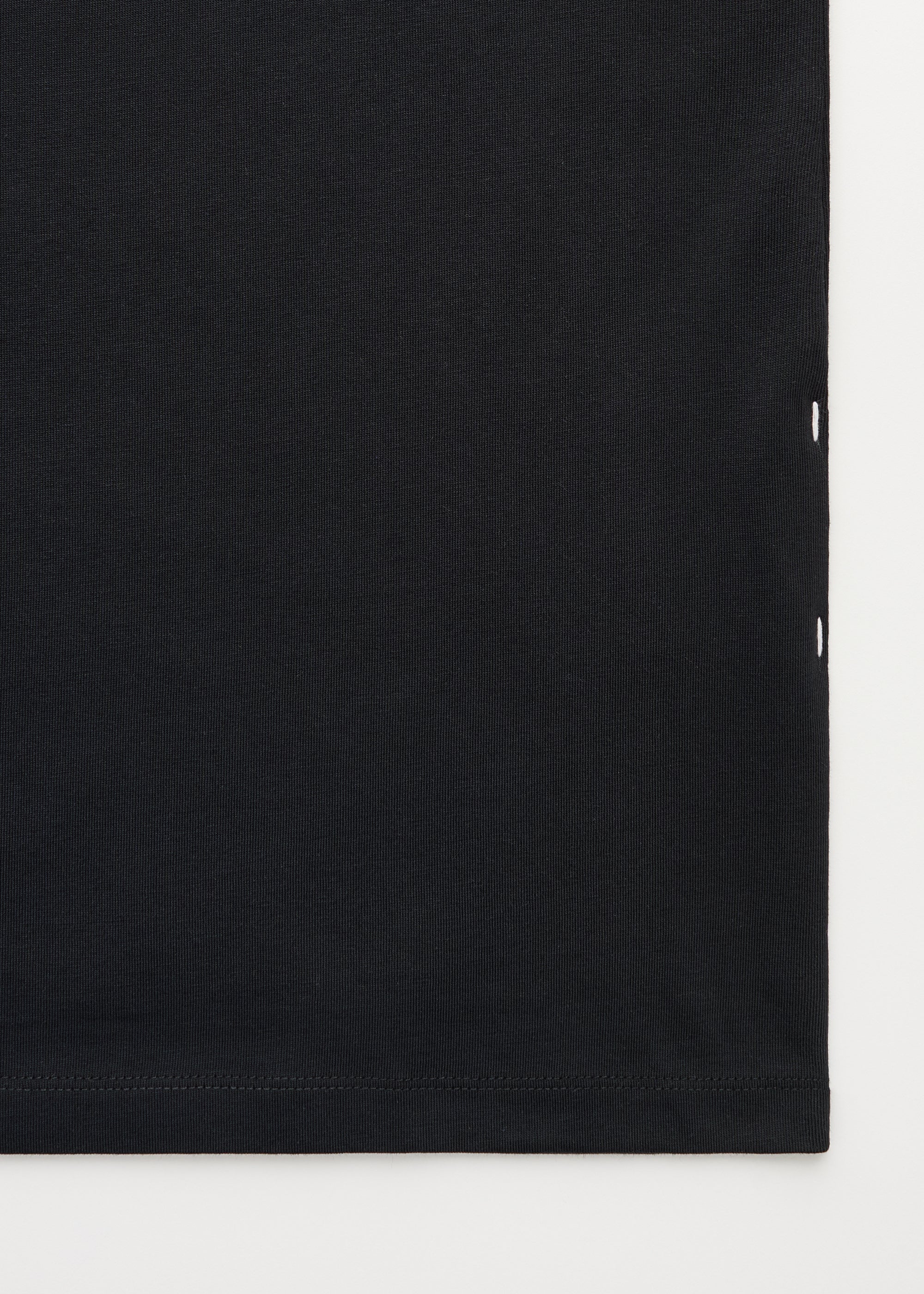 Classic circular tee | Black T-shirt aiayu