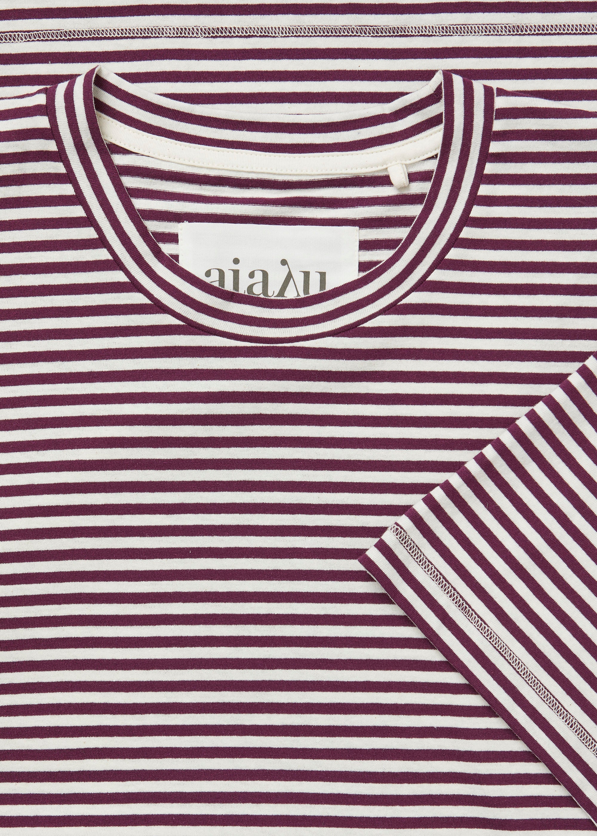 Classic circular tee striped | Mix Syrah