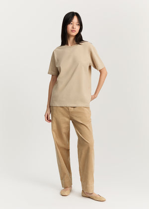 Classic circular tee | Buttermilk T-shirt aiayu