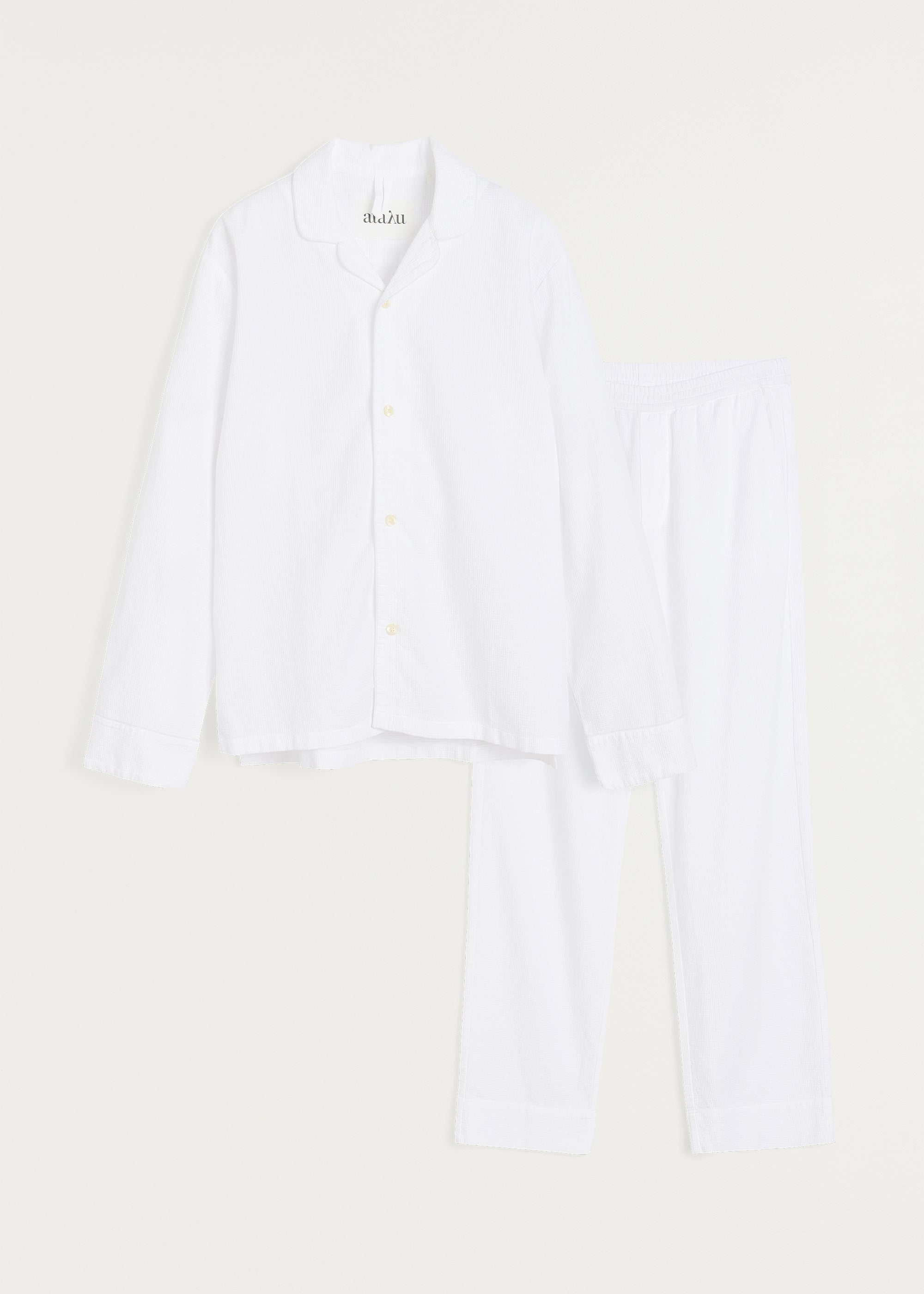 Classic pyjamas waffle | White