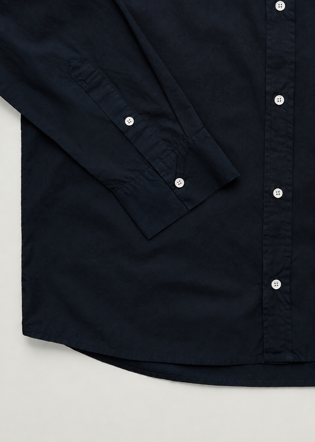Classic shirt | Black Navy Shirt Woven aiayu