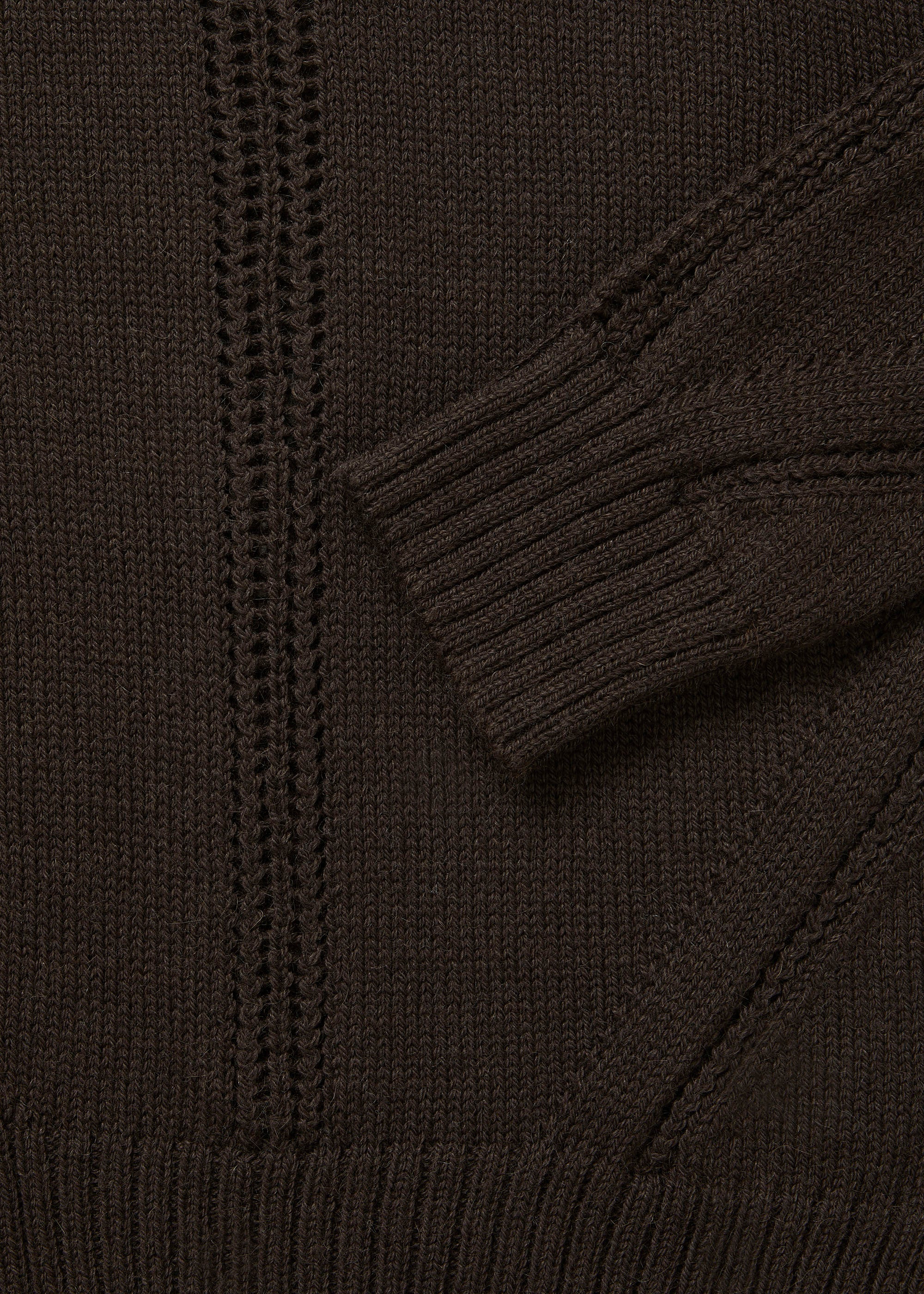 Clio llama wool sweater | Dark Chocolate