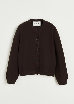 Coby cardigan | Dark Brown Cardigan aiayu