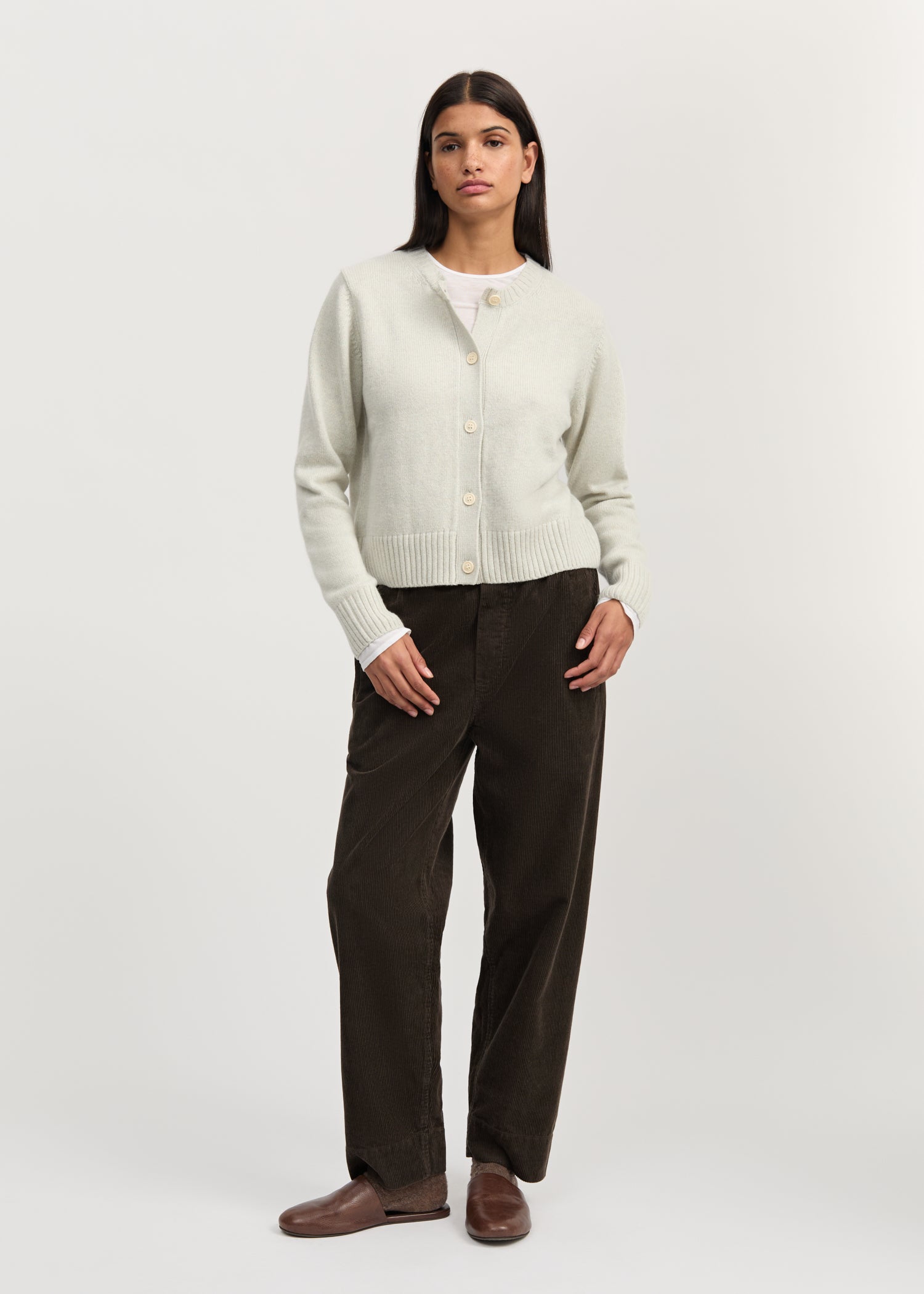 Coco pant corduroy | Smokey Brown Pants aiayu