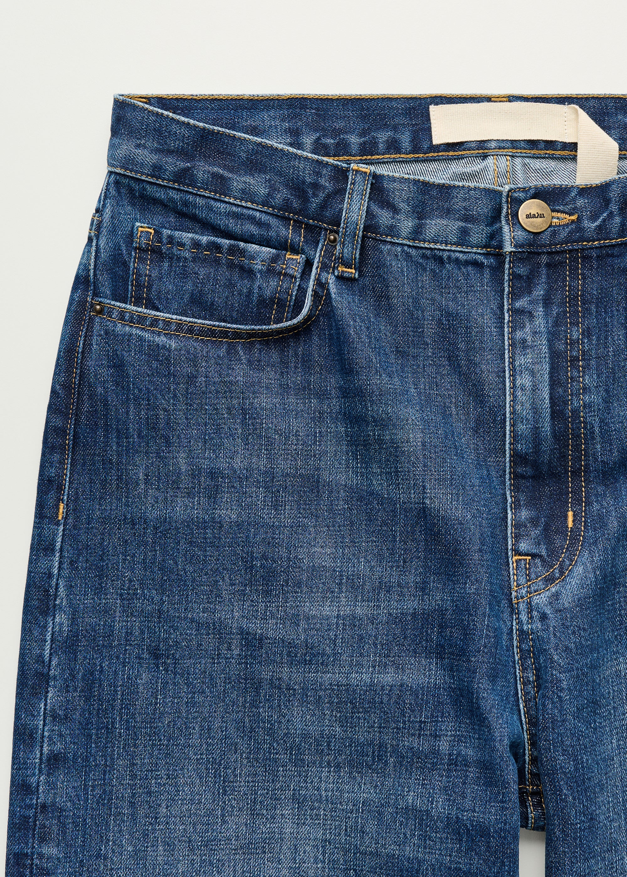 Collin midwaist relaxed jeans | Worn Blue