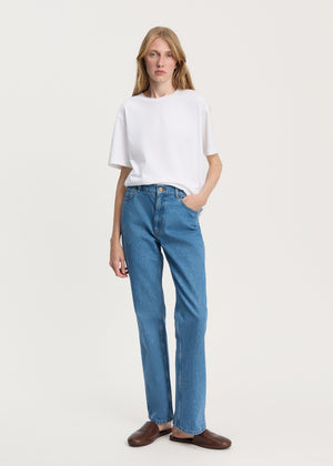 Cooper highwaist straight jeans | Clear Blue Jeans aiayu
