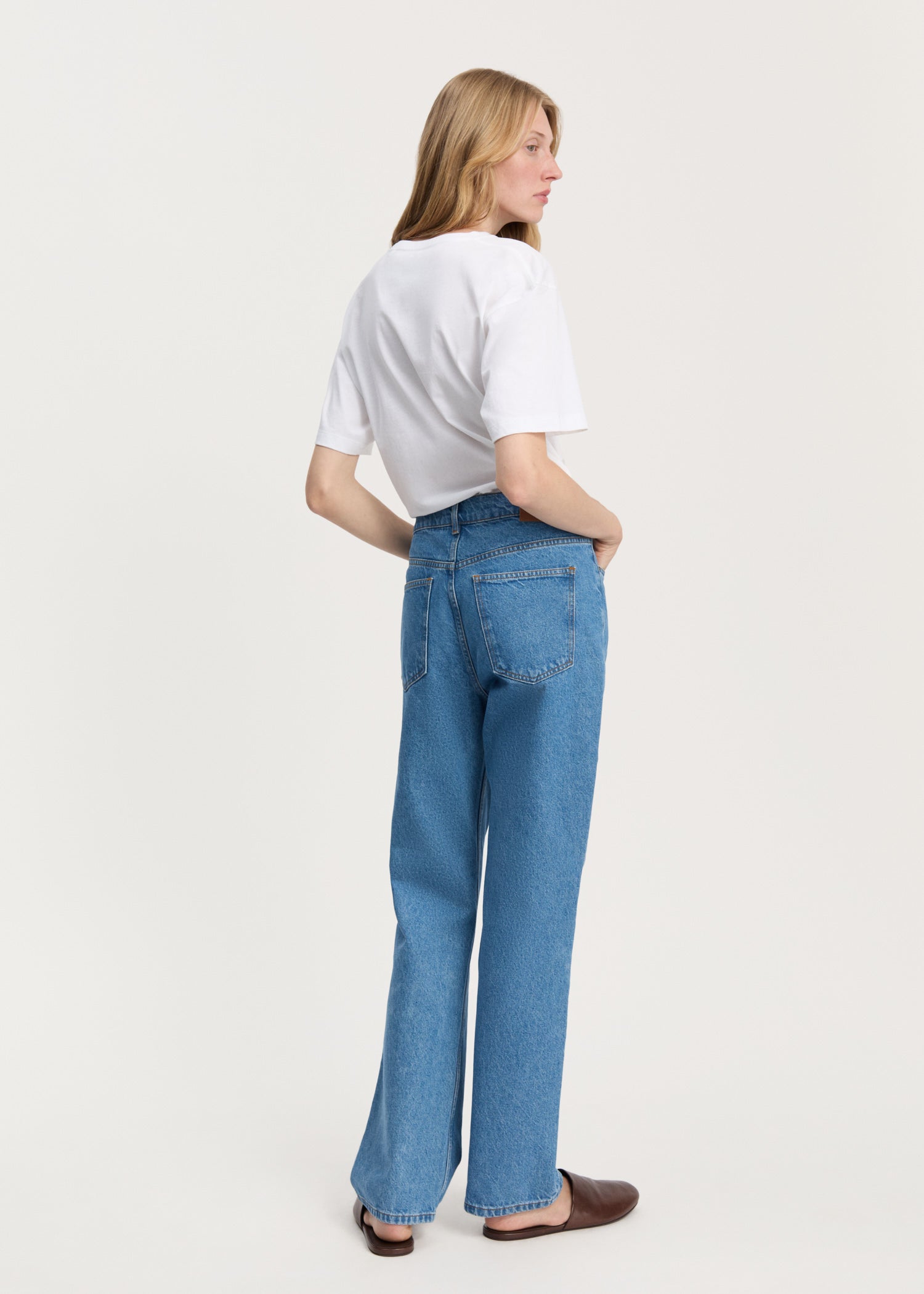 Cooper highwaist straight jeans | Clear Blue Jeans aiayu
