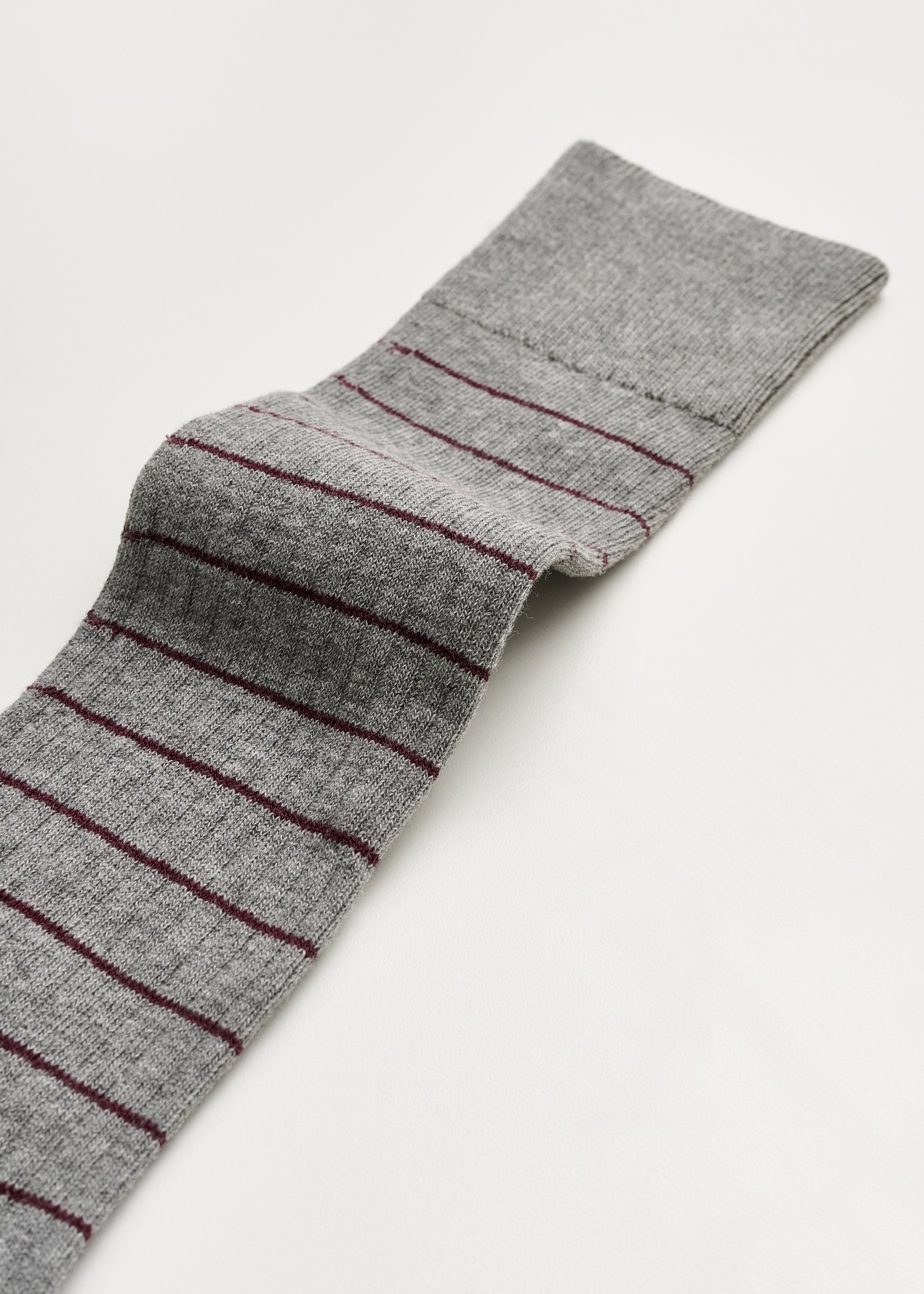 Cotton long socks | Mix Bordeaux Melange Socks aiayu