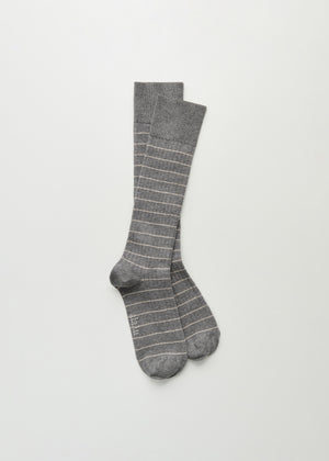 Cotton long socks | Mix Grey Melange Socks aiayu