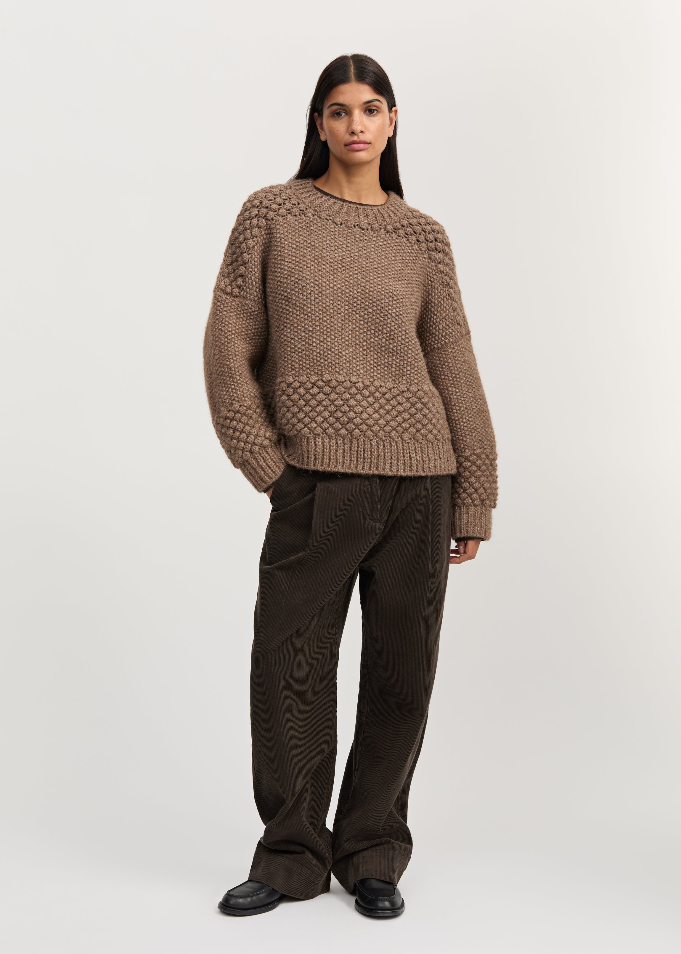 Daniela sweater – llama | Pure brownie Sweater aiayu