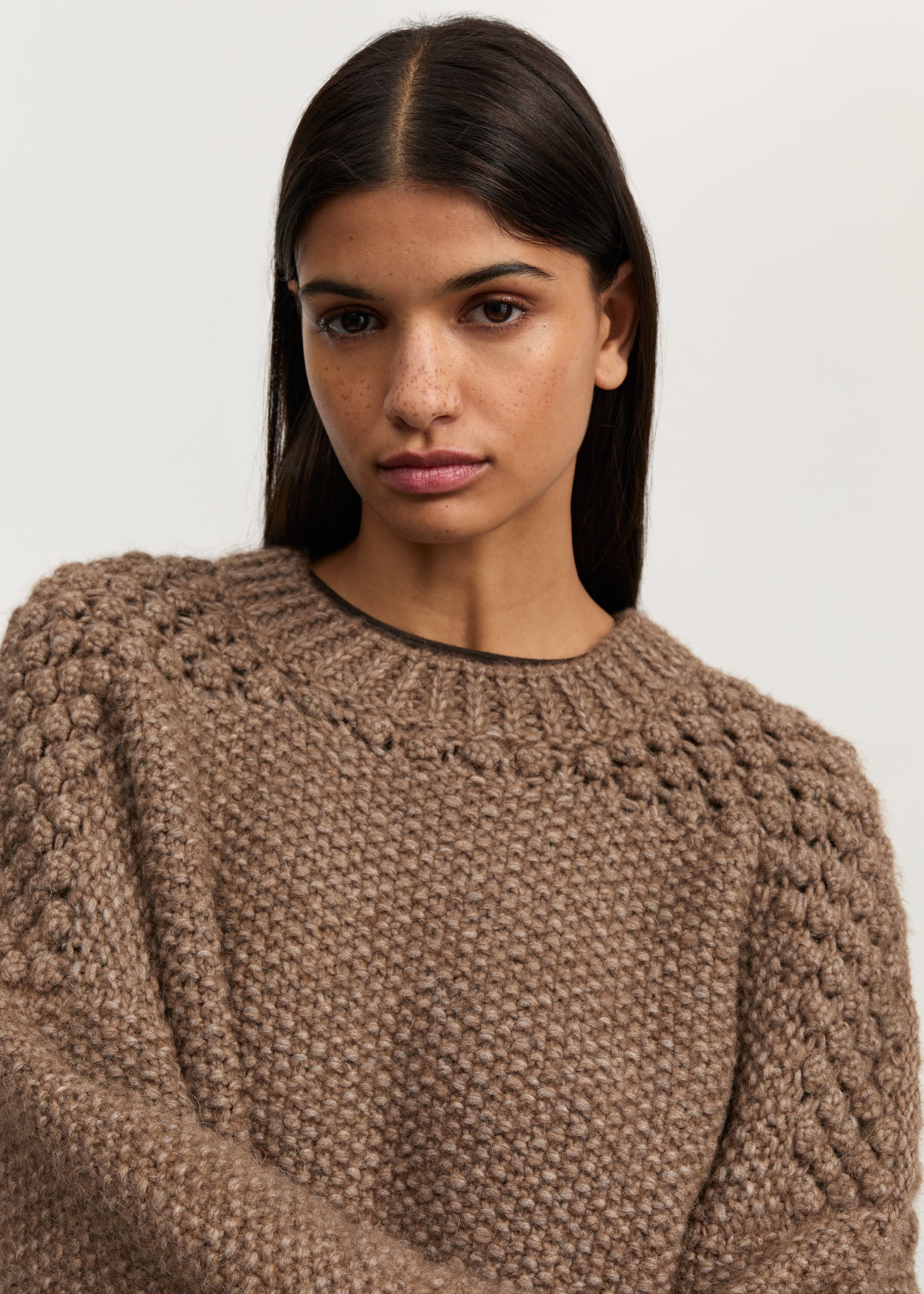Daniela sweater – llama | Pure brownie Sweater aiayu