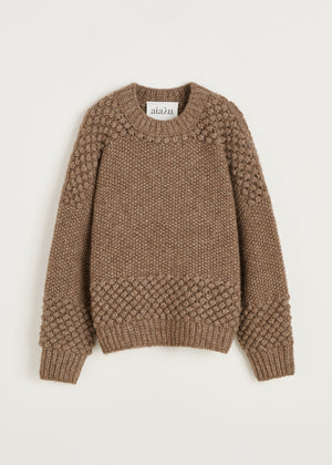 Daniela sweater – llama | Pure brownie Sweater aiayu