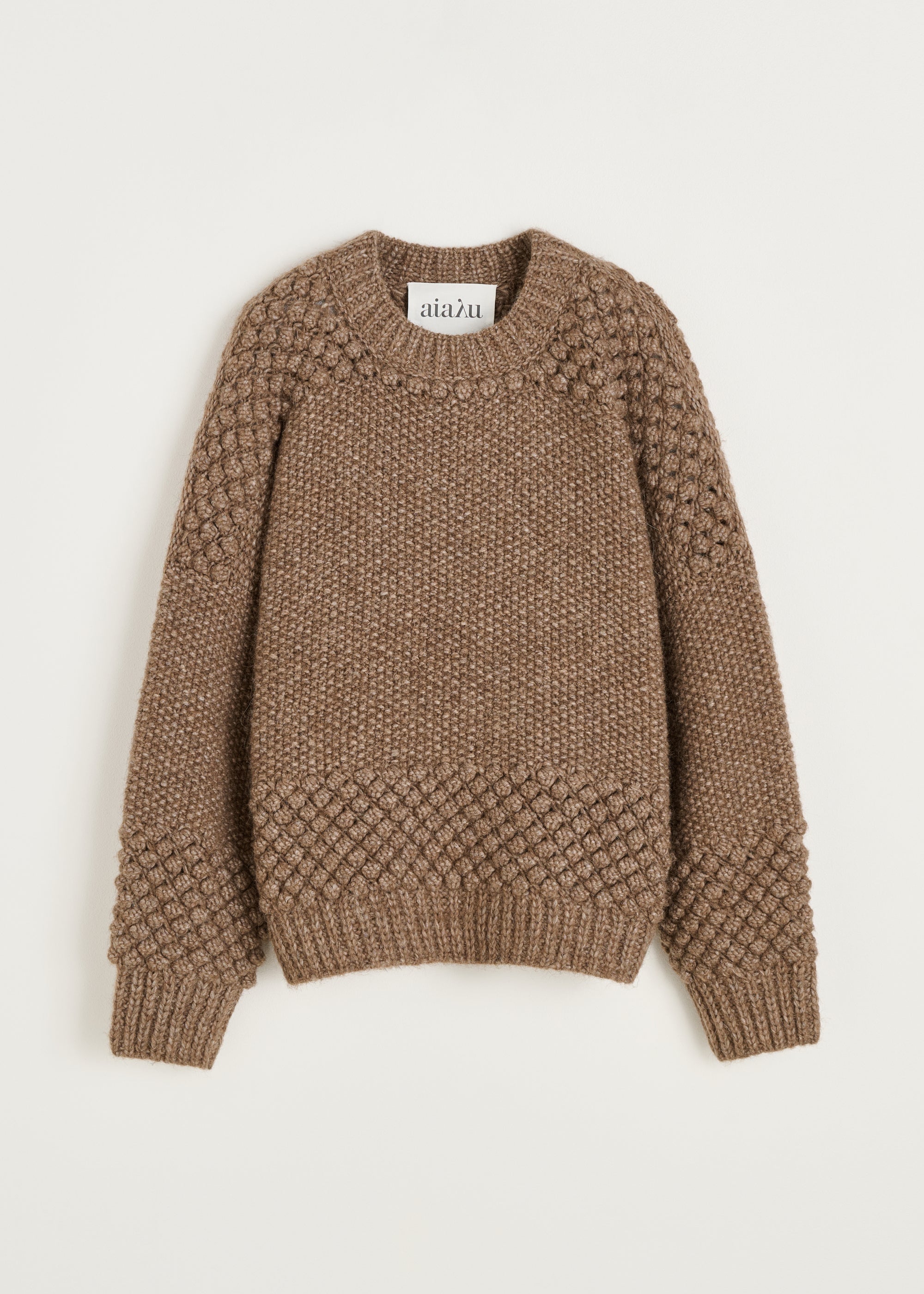 Daniela sweater – llama | Pure brownie Sweater aiayu