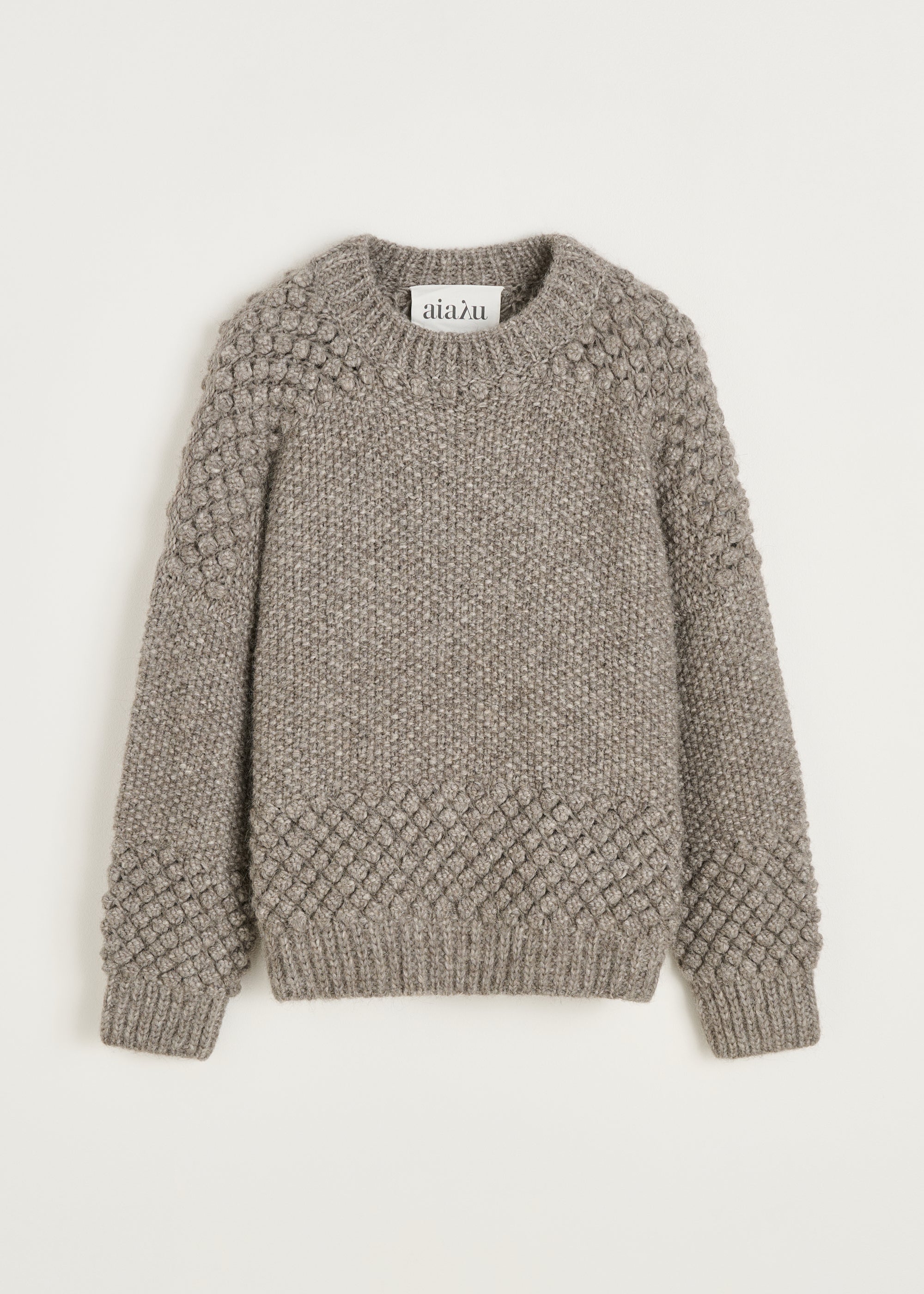 Daniela sweater – llama | Pure grey Sweater aiayu