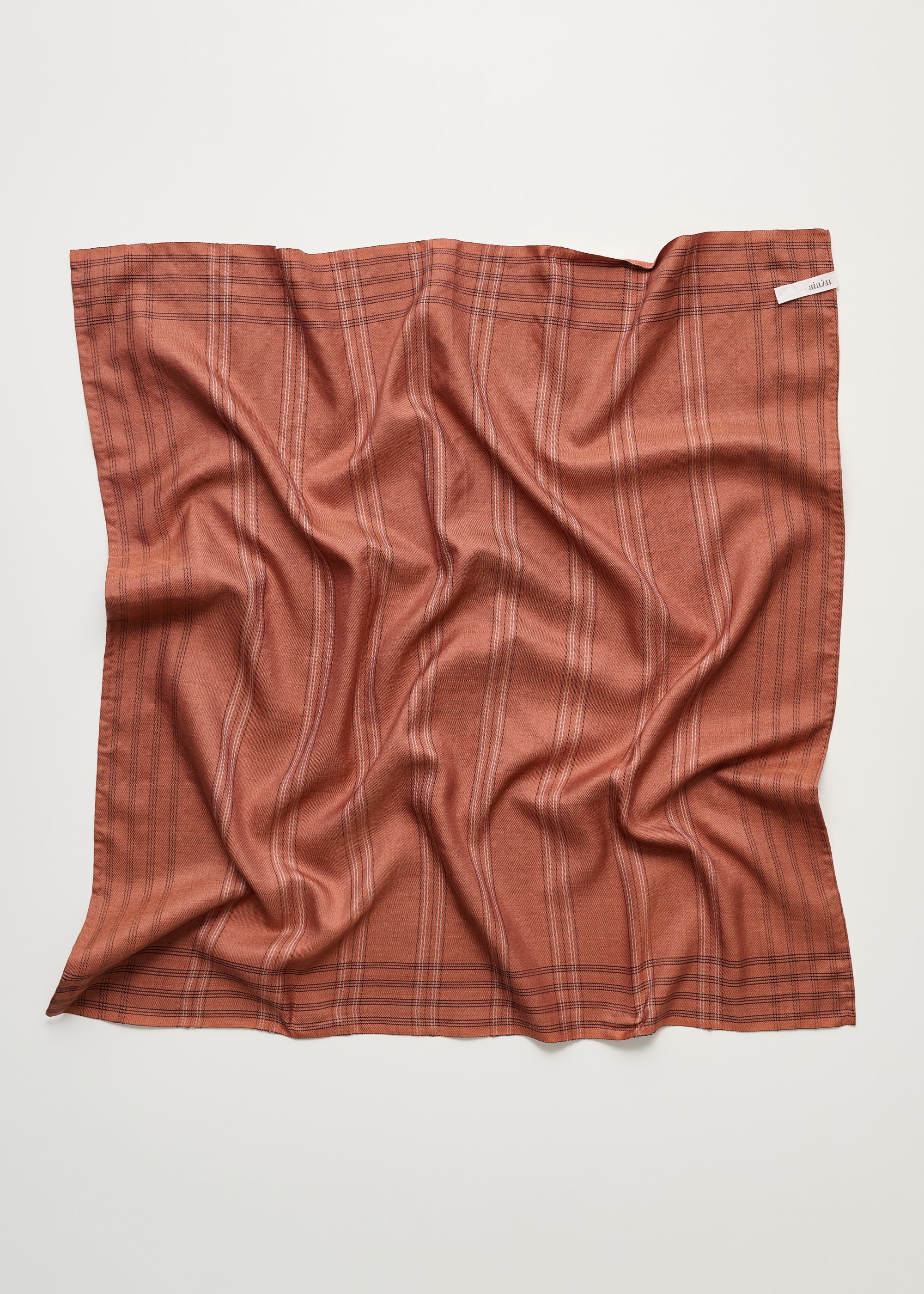 Dewdrop scarf – pure silk | Mix Rust Scarf aiayu