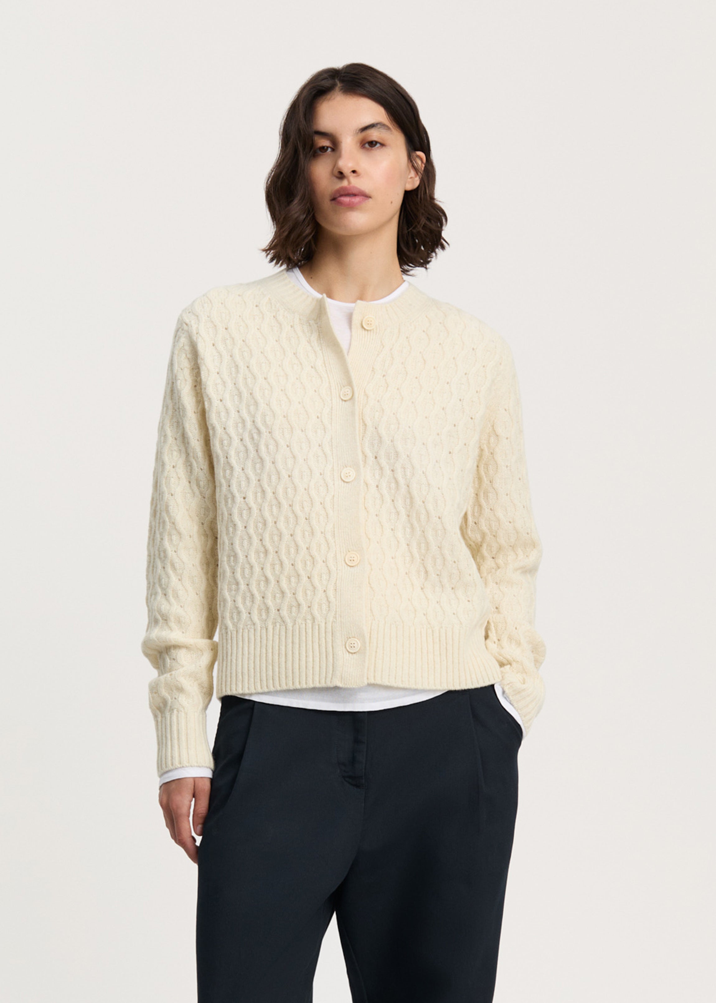 Dipti cardigan – pure sartuul | Pure Ecru Cardigan aiayu