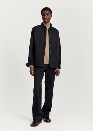 Dusty shirt | Black Navy Shirt Woven aiayu