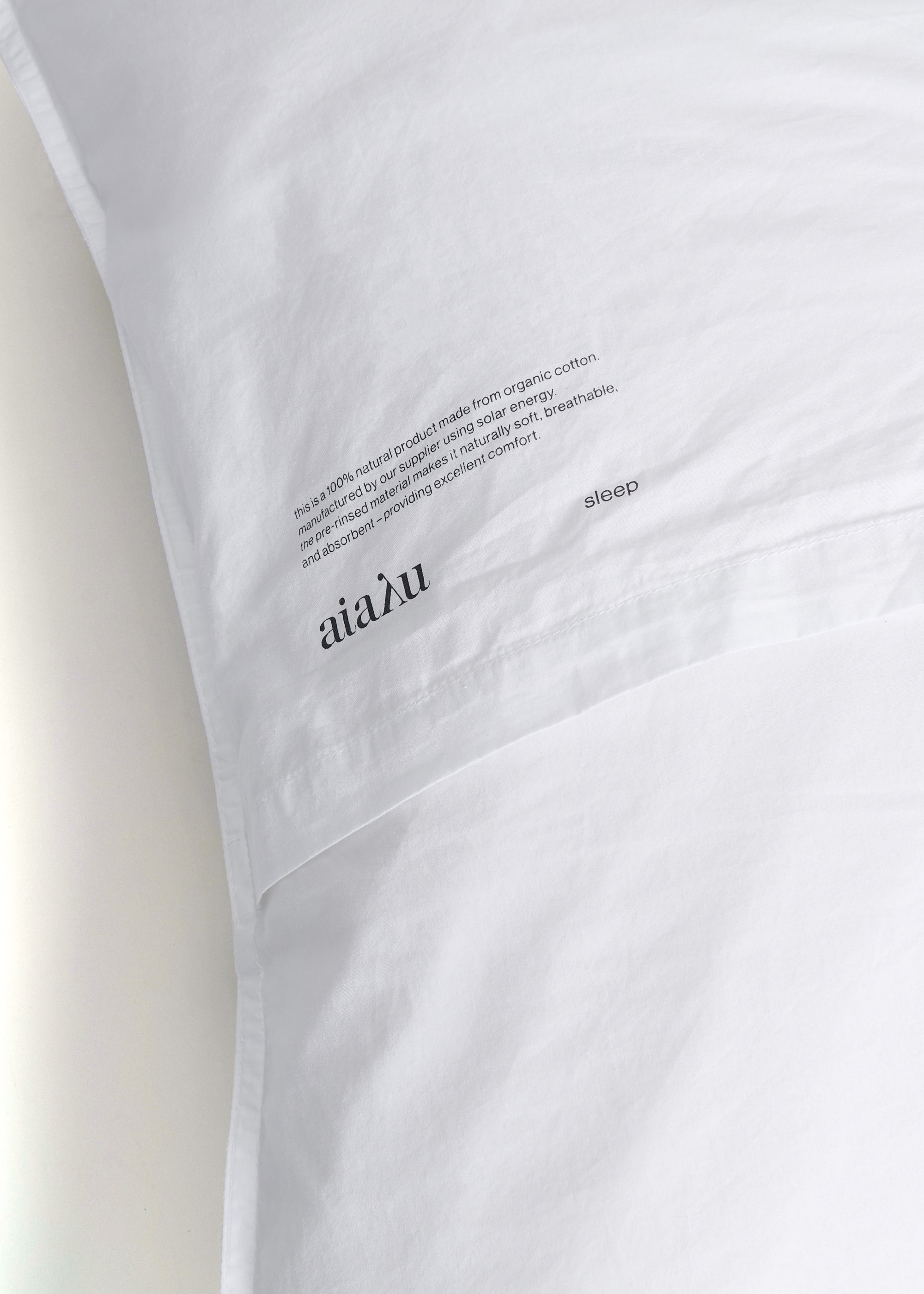 Duvet set and pillow case | White Bedding aiayu