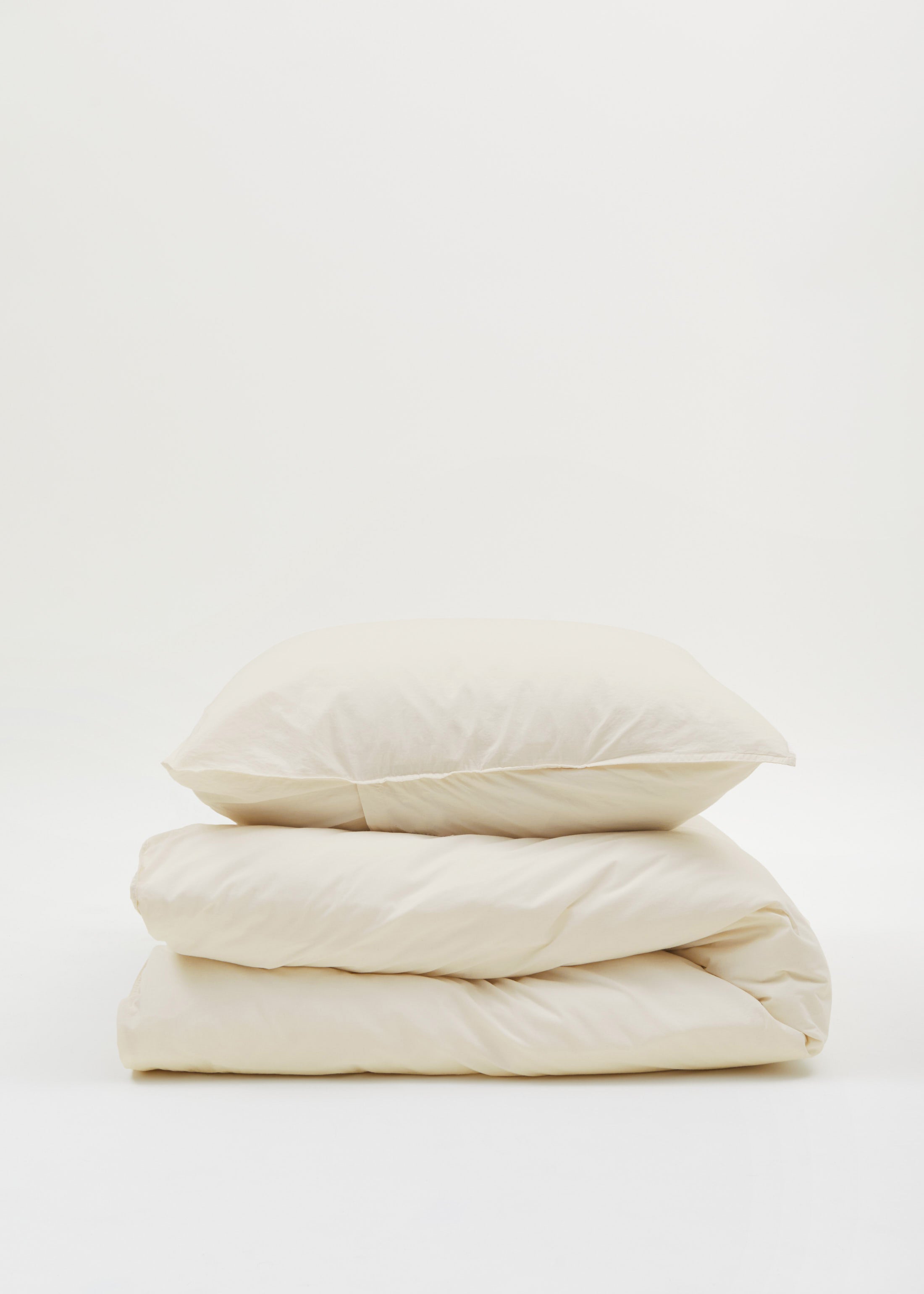 Duvet set and pillow case | Pure Ecru Bedding aiayu