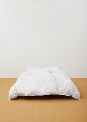 Duvet set 140x220 and pillow case | White Bedding aiayu