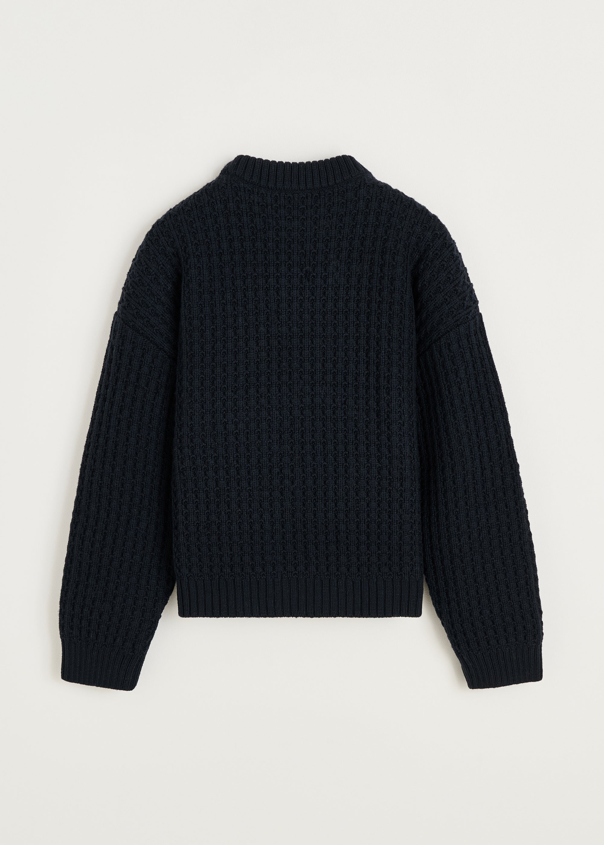 Eamon sweater – highland wool | Black navy Sweater aiayu