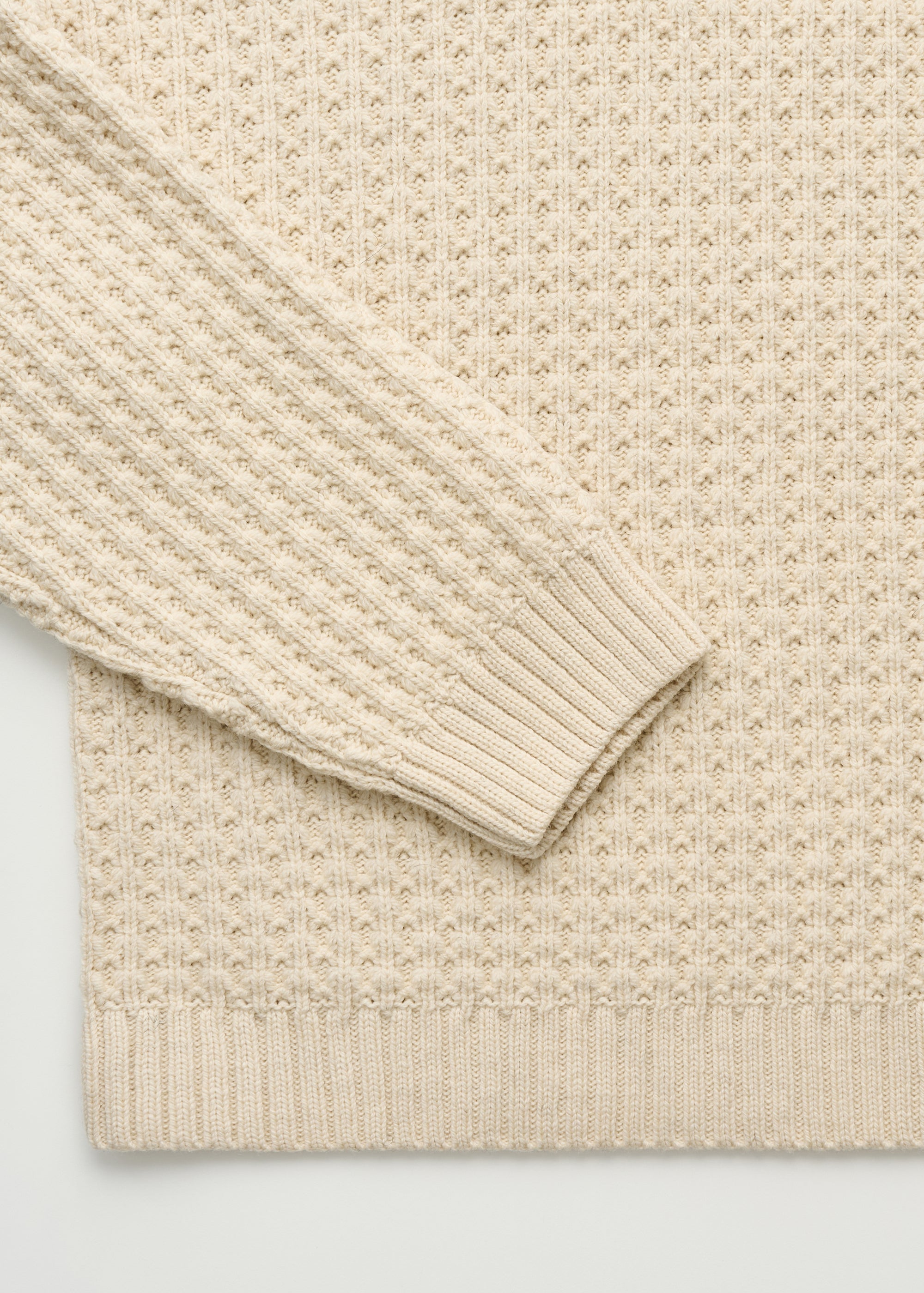 Eamon sweater – highland wool | Pure ecru Sweater aiayu