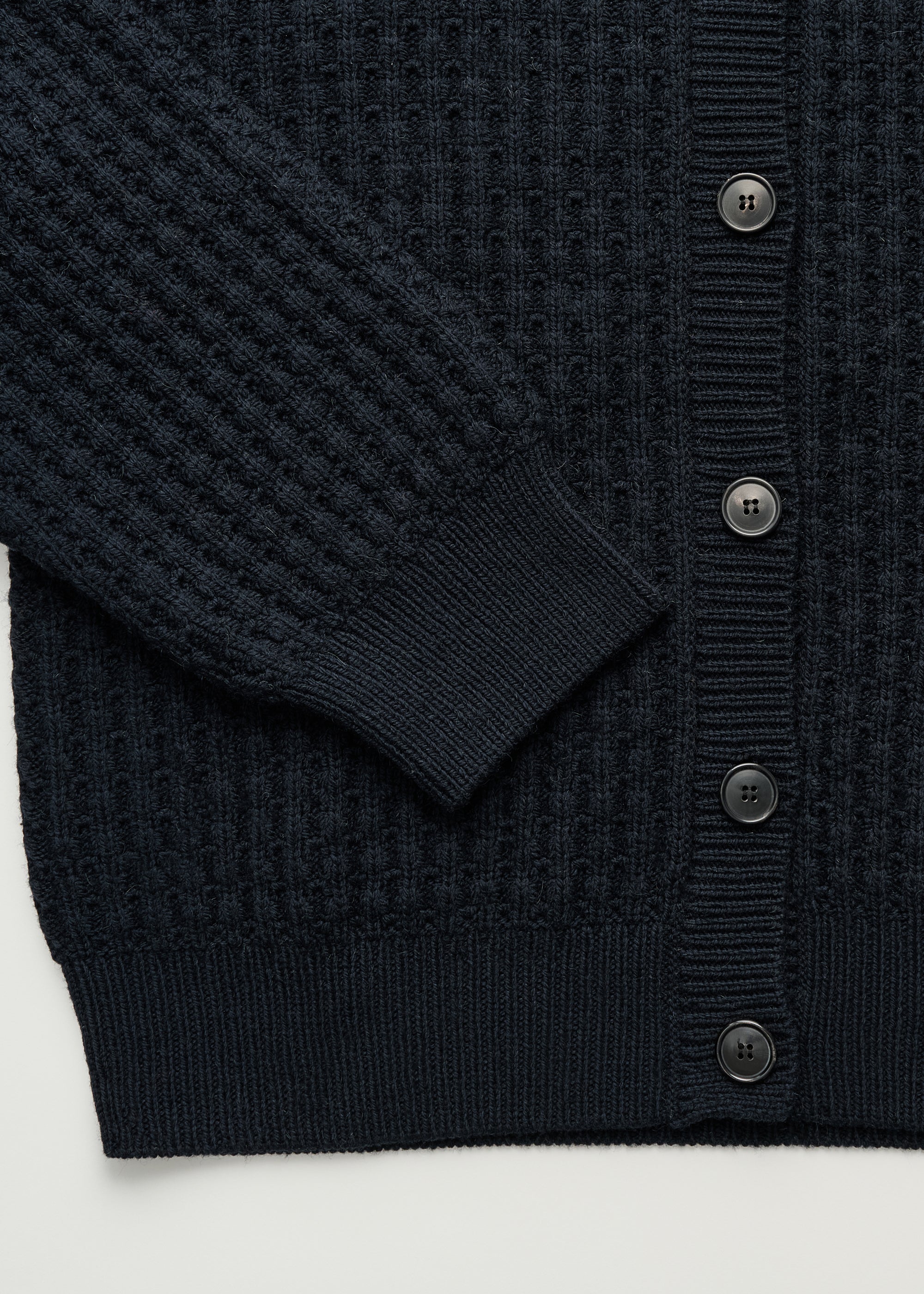 Elan cardigan – highland wool | Black navy Cardigan aiayu