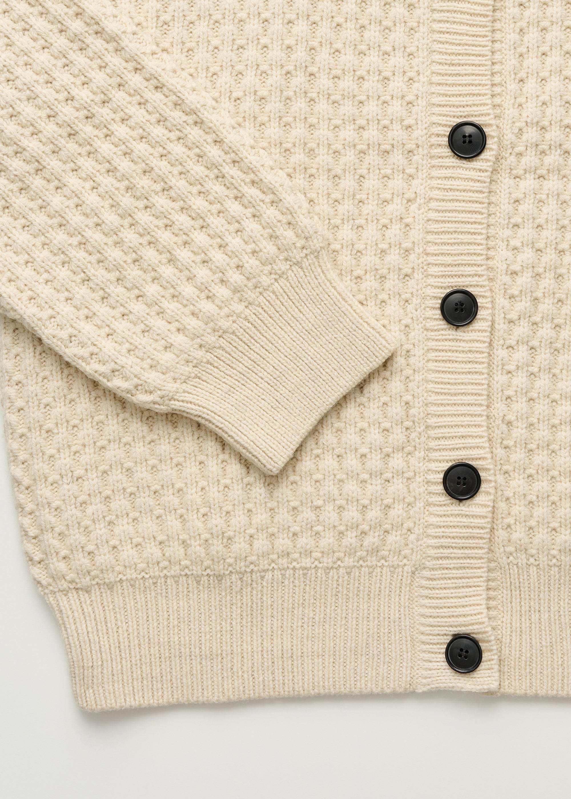 Elan cardigan – highland wool | Pure ecru Cardigan aiayu