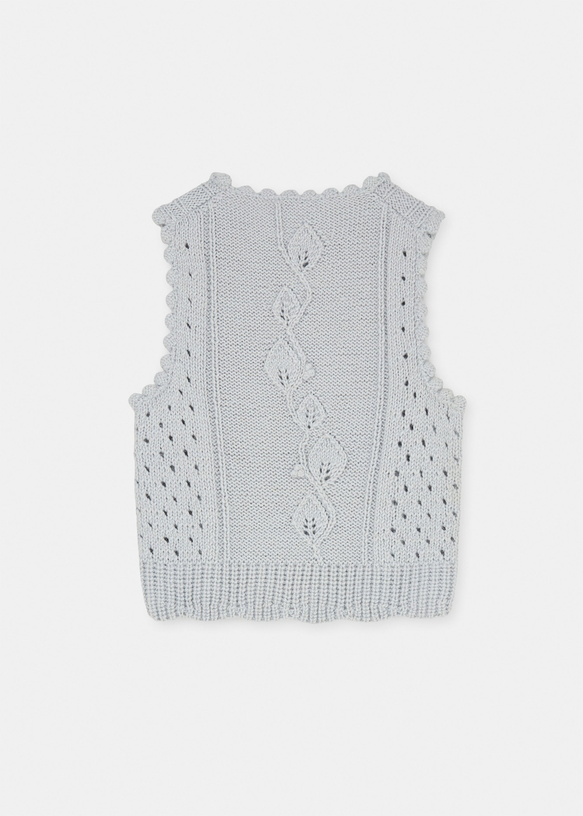 Embla handknitted vest | Water