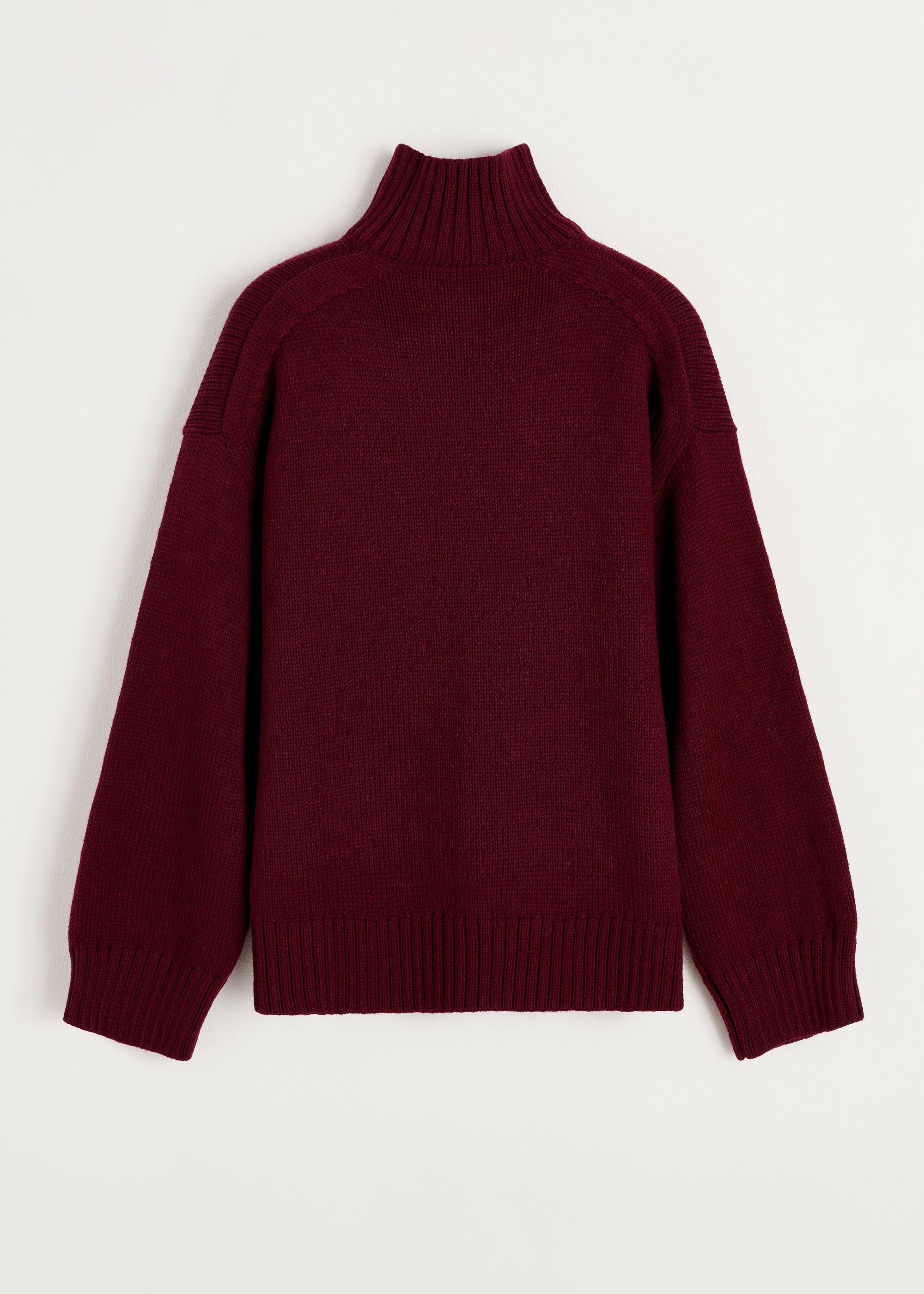 Farah sweater – highland wool | Bordeaux Sweater aiayu