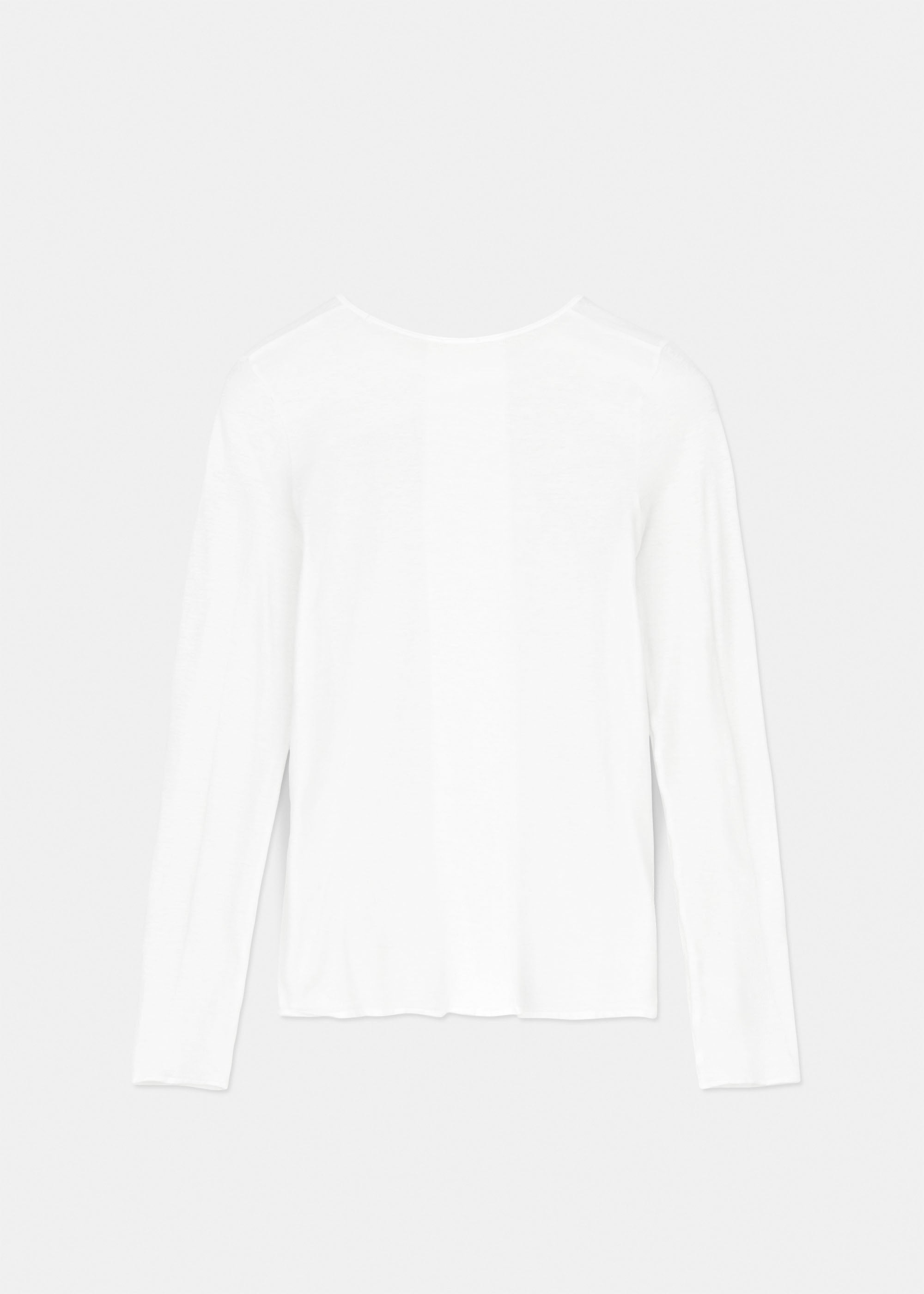 Gentle cashmere long sleeve | White