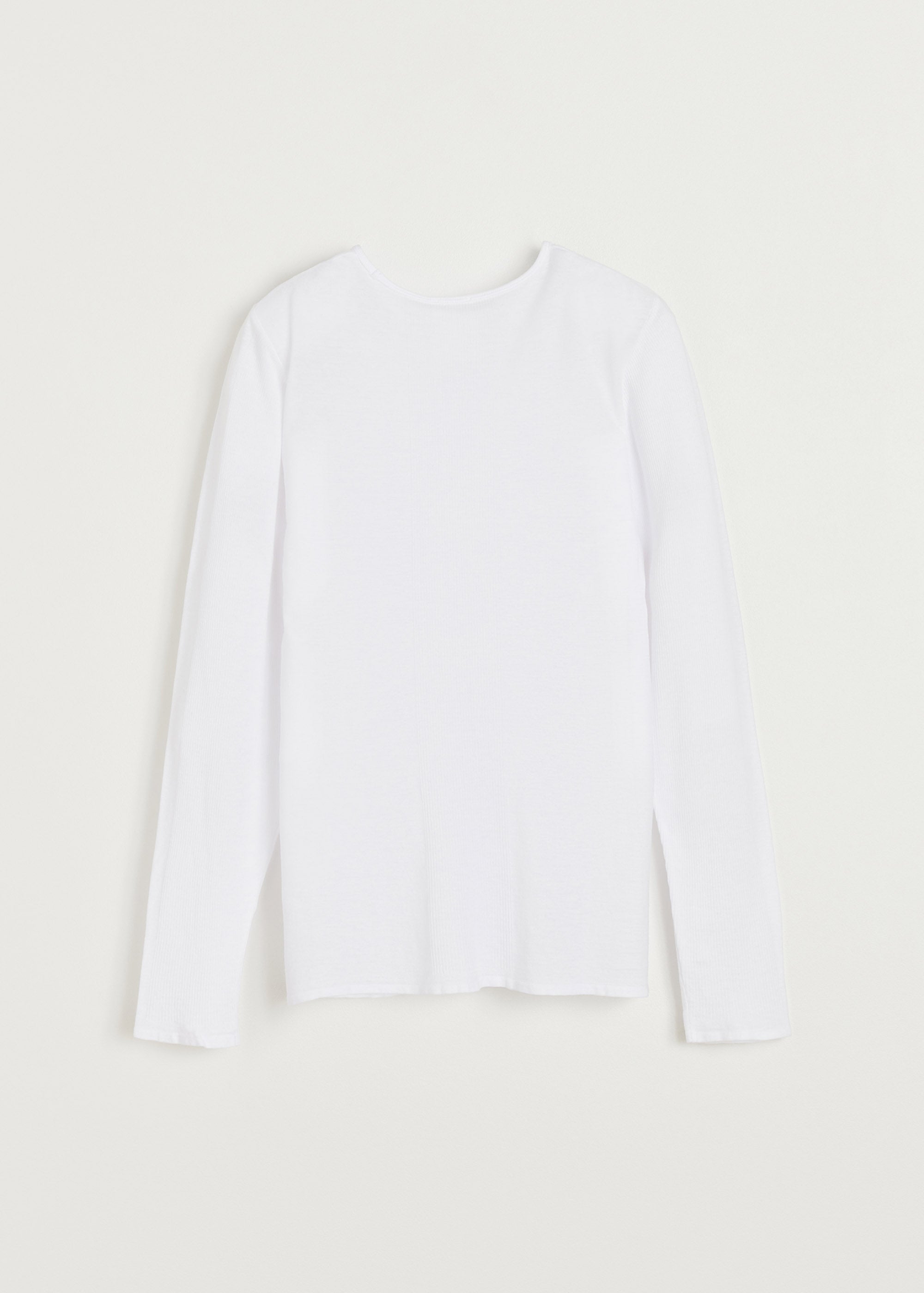 Gentle cashmere long sleeve | White