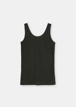 Gentle cashmere tank | Dark Brown