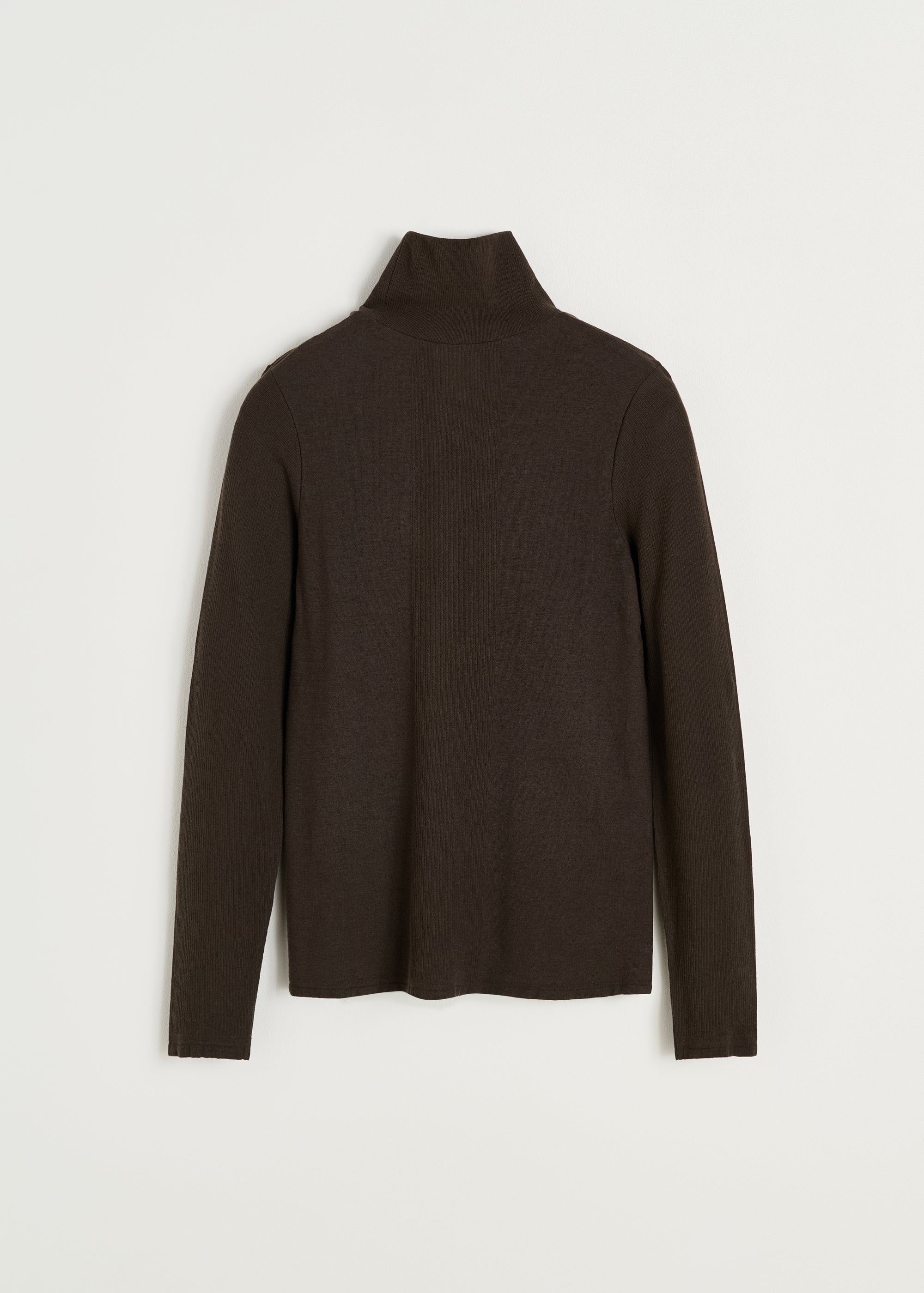 Gentle turtleneck - cashmere | Dark Brown Blouse aiayu