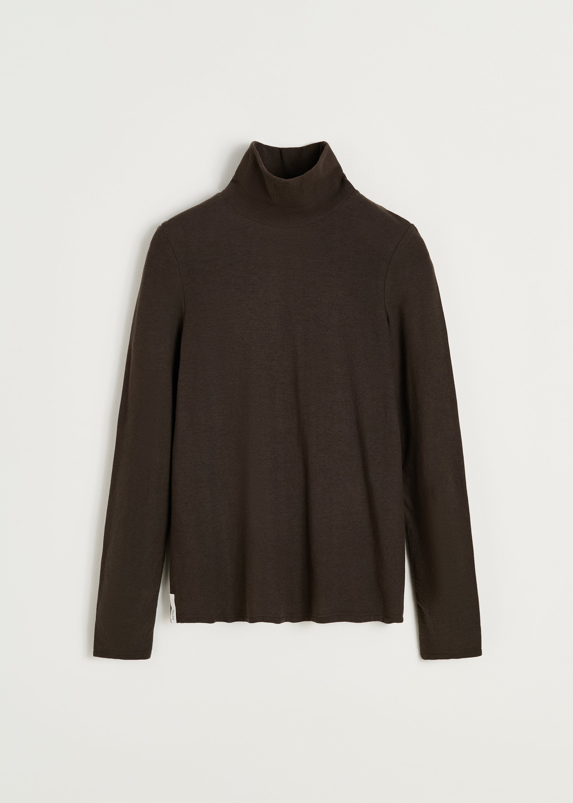 Gentle turtleneck - cashmere | Dark Brown Blouse aiayu