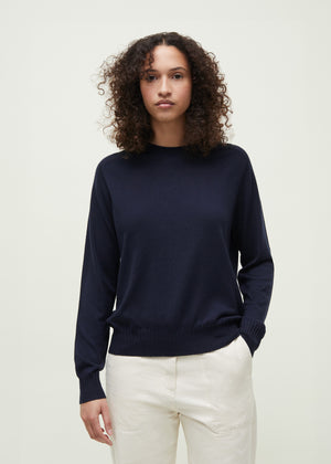 Gina sweater - pure merino wool | Navy